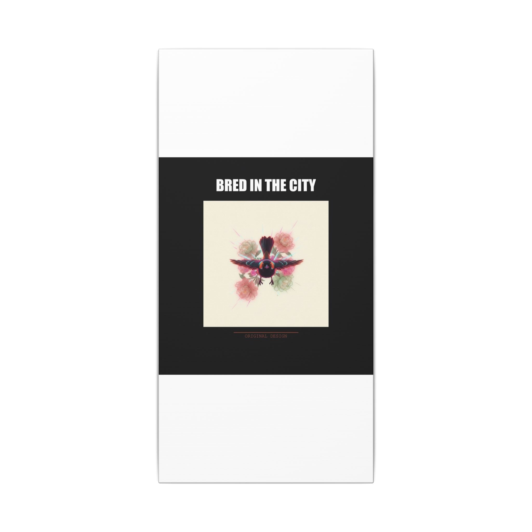 BRED IN THE CITY Flying Bird & Roses Matte Canvas