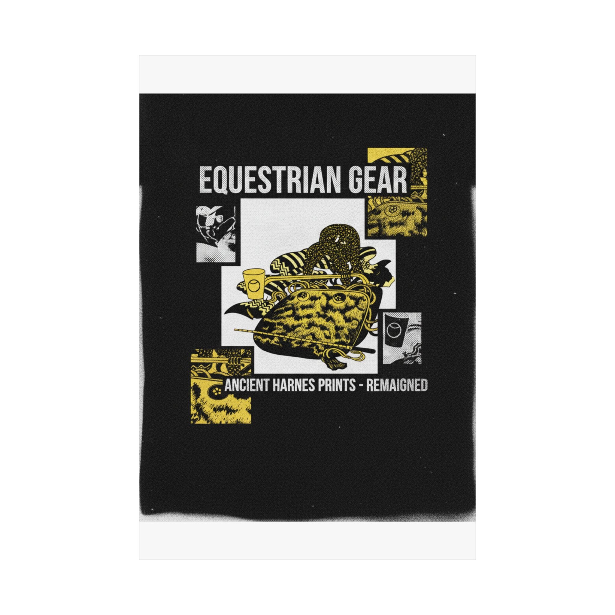 Streetwear Collage — Saddle, Horse-Dipper And Other Harness — Matte Poster