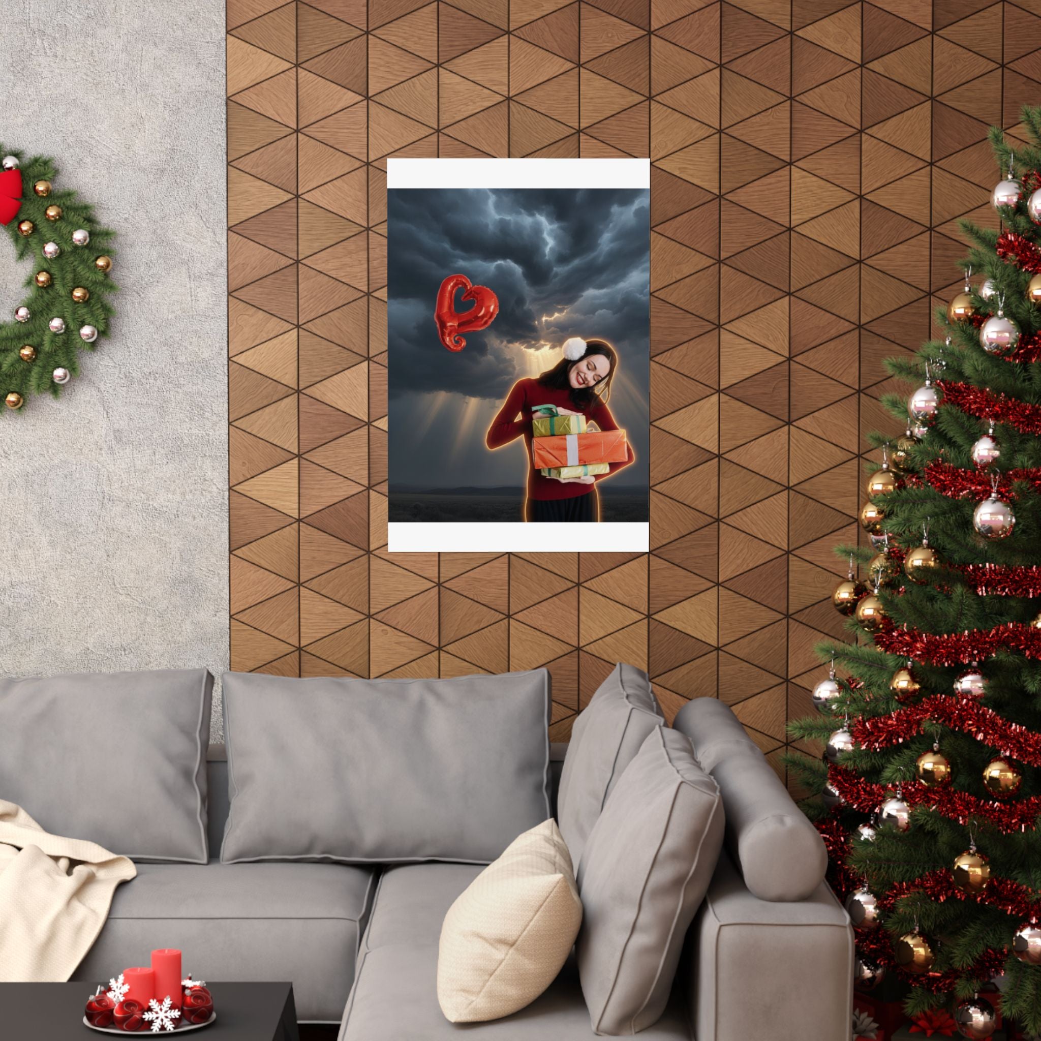 Dramatic Storm — Person — Matte Poster