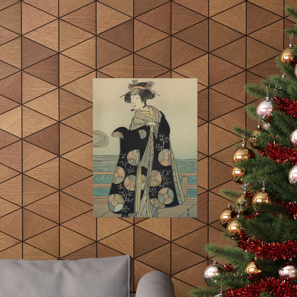 Affirmation — Yoshizawa Iroha As A Woman Standing On The Engawa Of A House By A River — Matte Poster