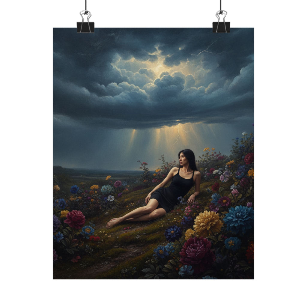 Dramatic Storm — Person — Matte Poster