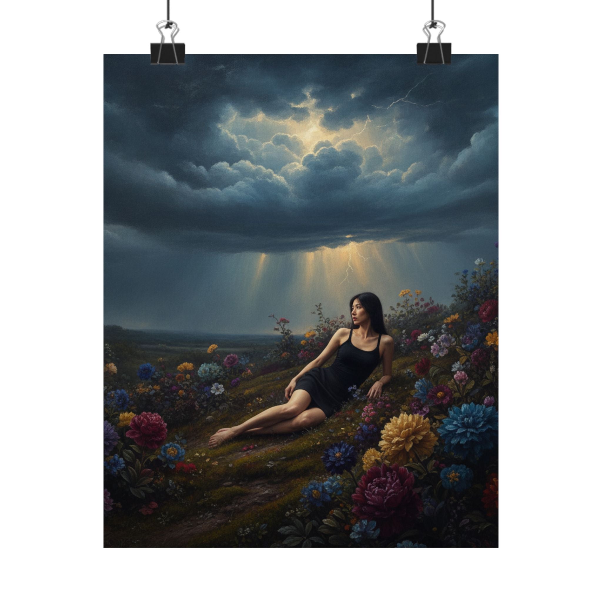 Dramatic Storm — Person — Matte Poster
