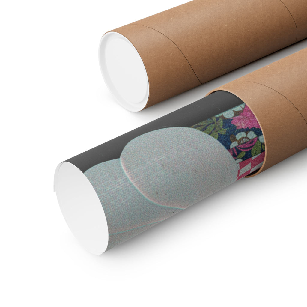 Glitch Culture — Rolls Of Cloth, Cotton And Yarn — Matte Poster
