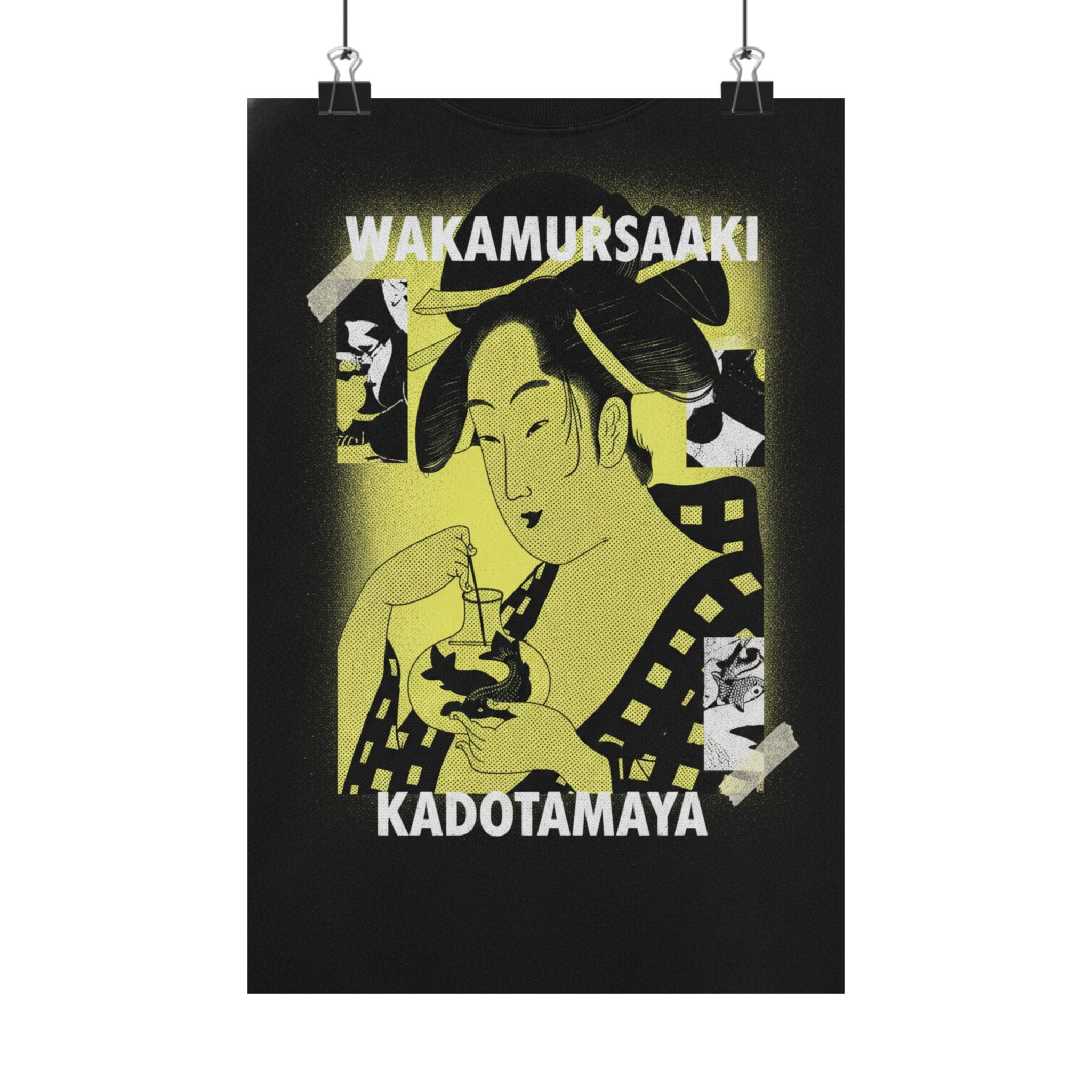 Streetwear Collage — Wakamurasaki Of The Kadotamaya — Matte Poster