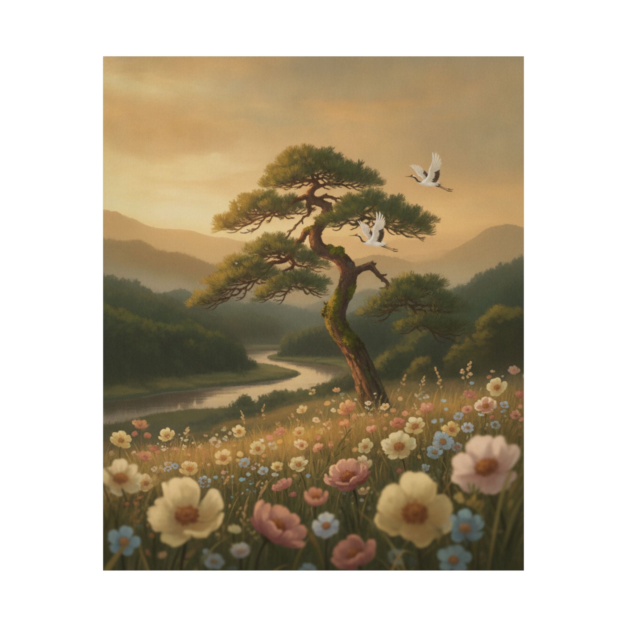 Scenic Nature — Picture Book Of Amusements Of The Eastern Capital (Ehon Azuma Asobi) — Matte Poster