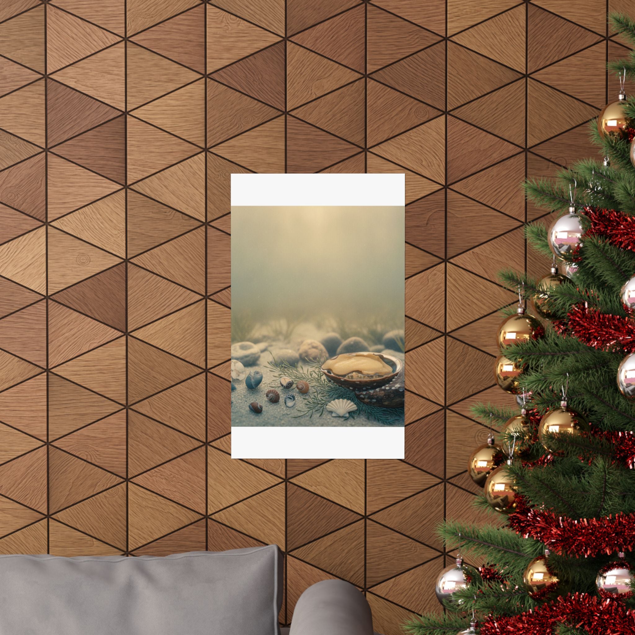 Scenic Nature — Shells Under Water — Matte Poster