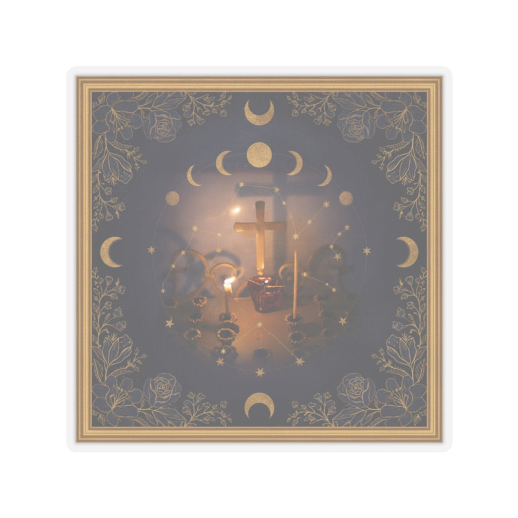 Celestial — Candle — Kiss-Cut Sticker