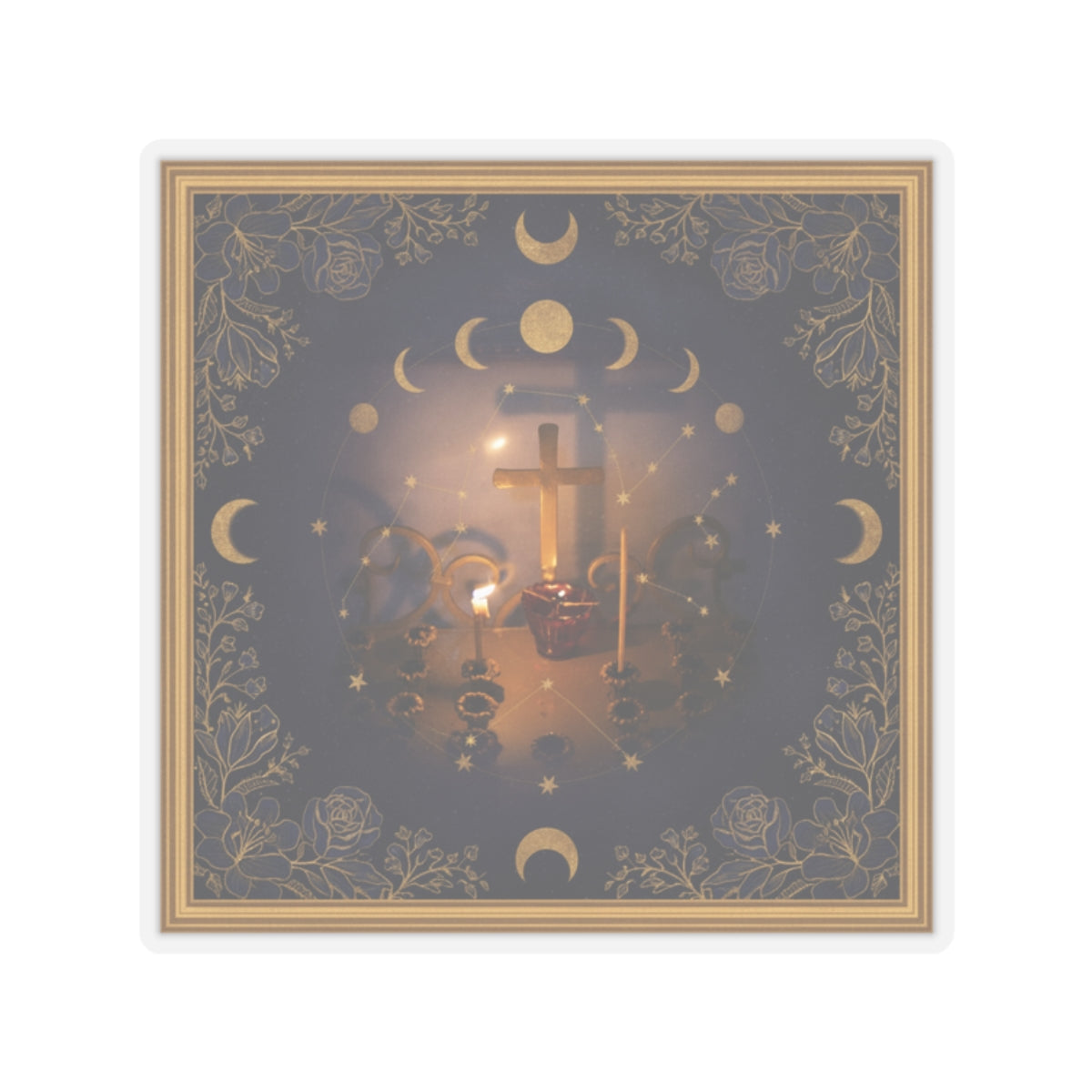Celestial — Candle — Kiss-Cut Sticker