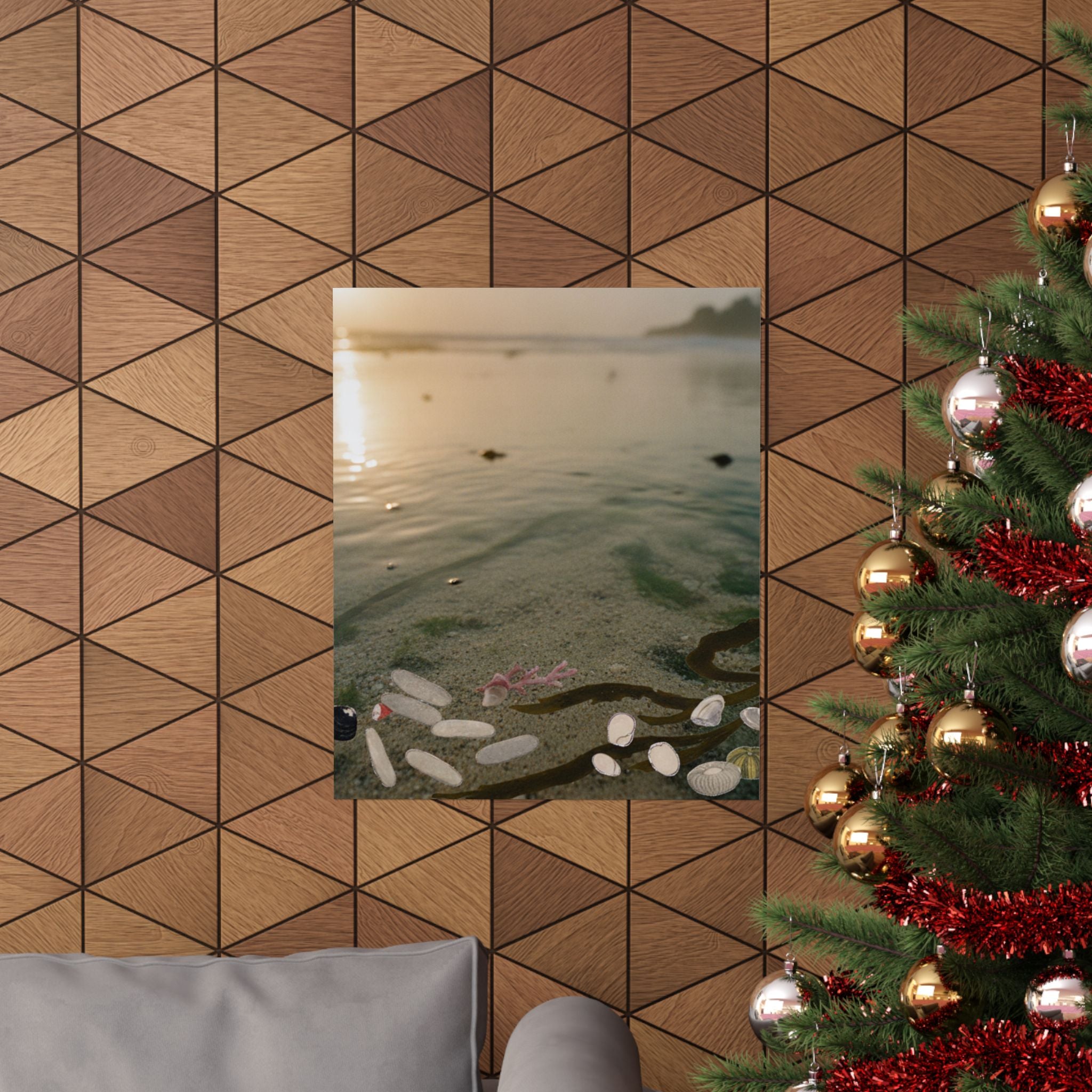 Scenic Nature — Shells Under Water — Matte Poster
