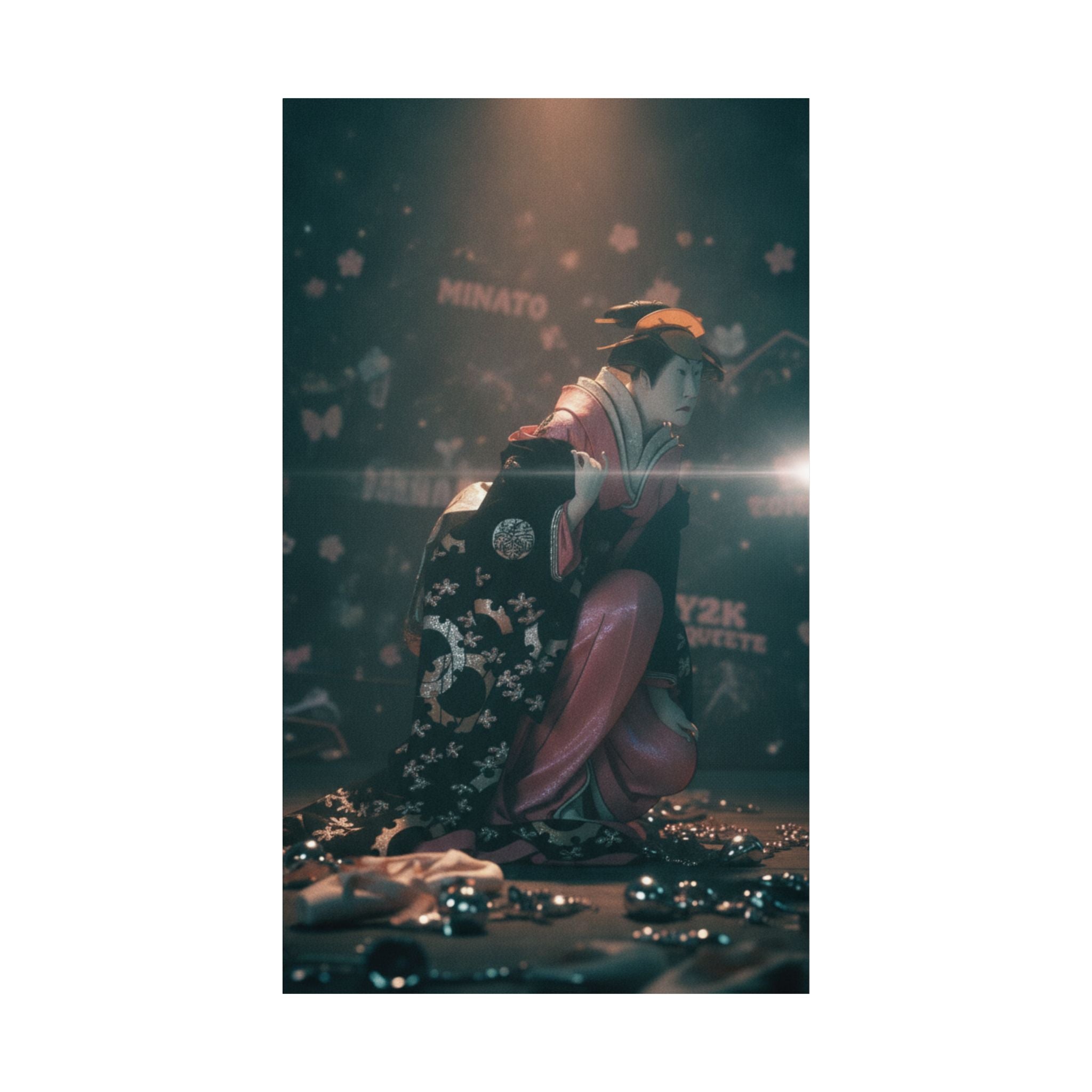 Cinematic — Actor Nakamura Kumetaro Ii As Minato, The Wife Of Yura Hyogonosuke — Matte Poster
