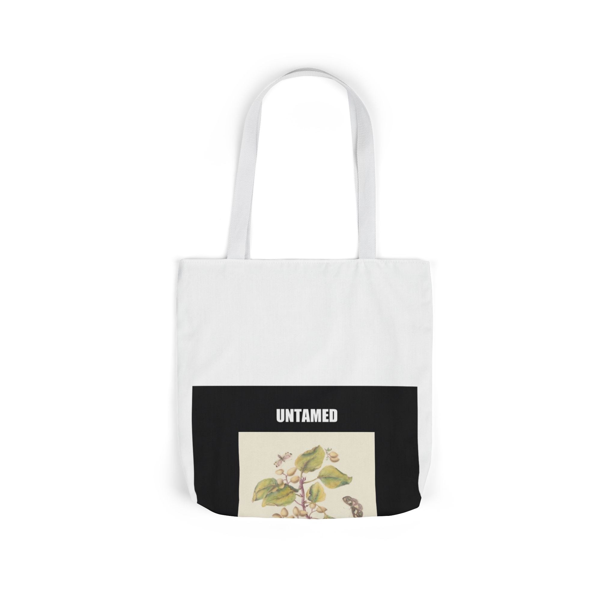 UNTAMED Vintage Botanical Blossom Canvas Tote Bag