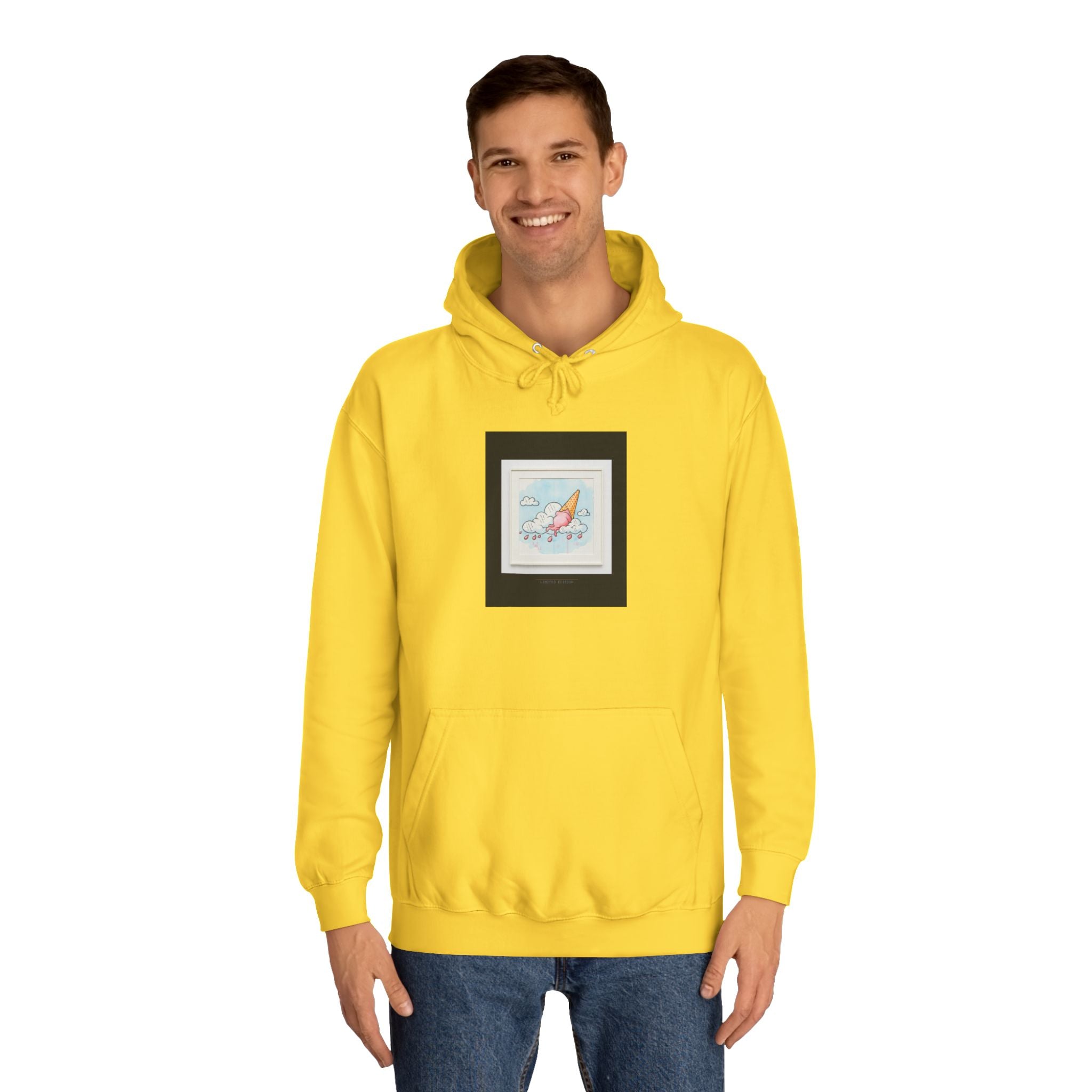 Melting Ice Cream Cloud Watercolour Pullover Hoodie