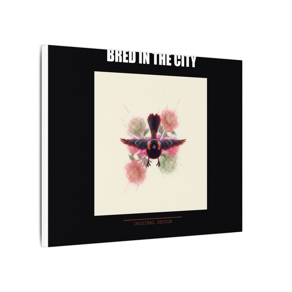 BRED IN THE CITY Flying Bird & Roses Matte Canvas