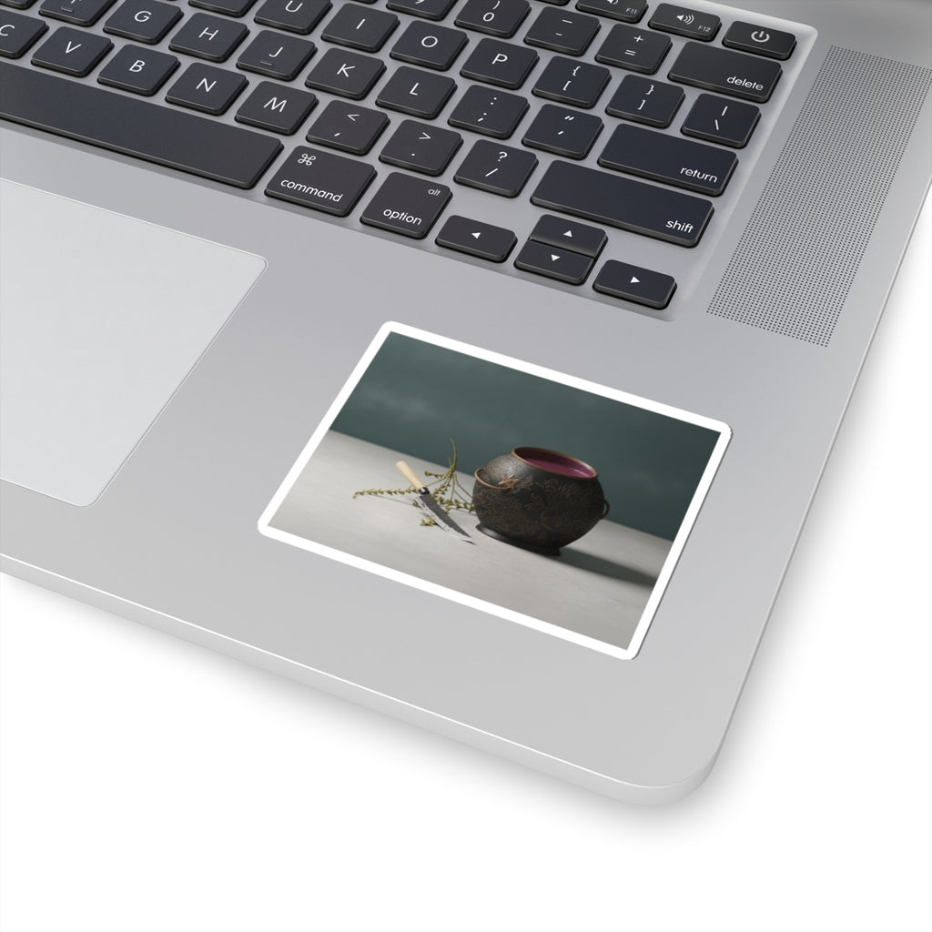 Product Marketing — Vase And Kitchen Knife — Kiss-Cut Sticker
