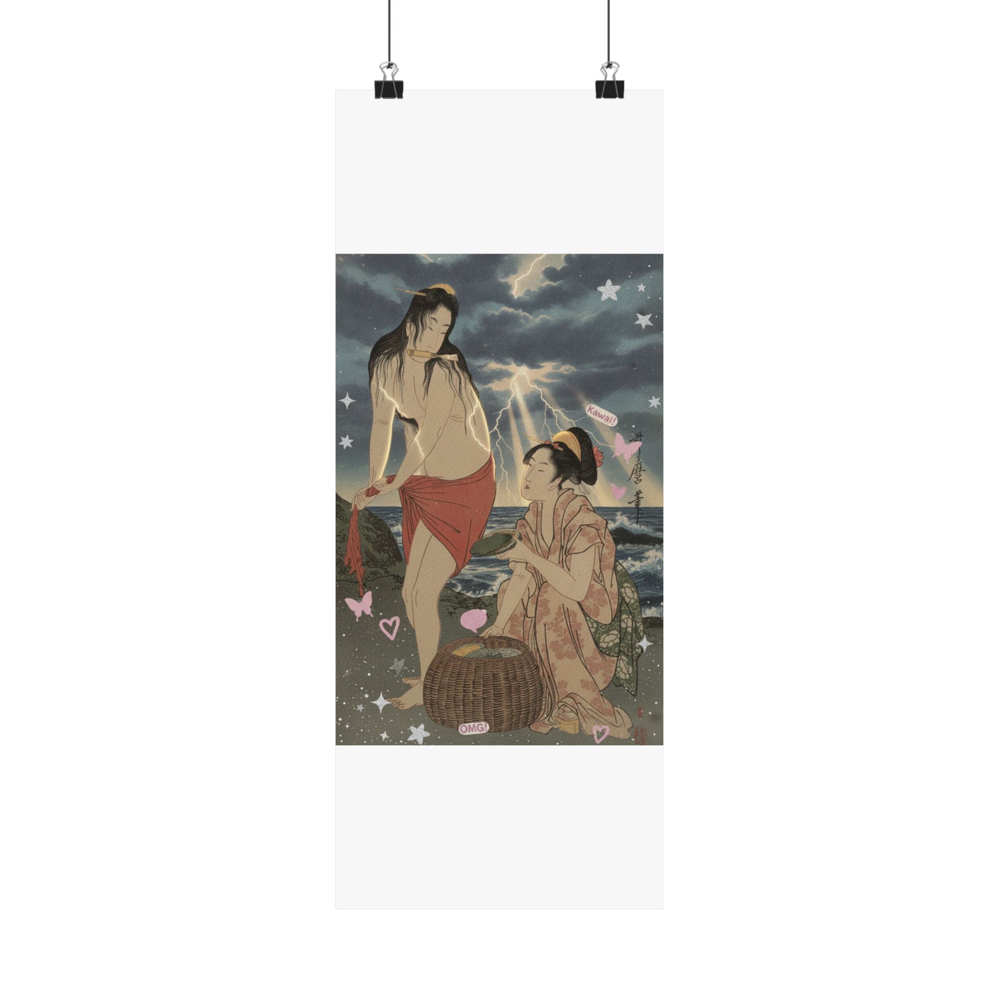 Dramatic Storm — Abalone Divers — Matte Poster