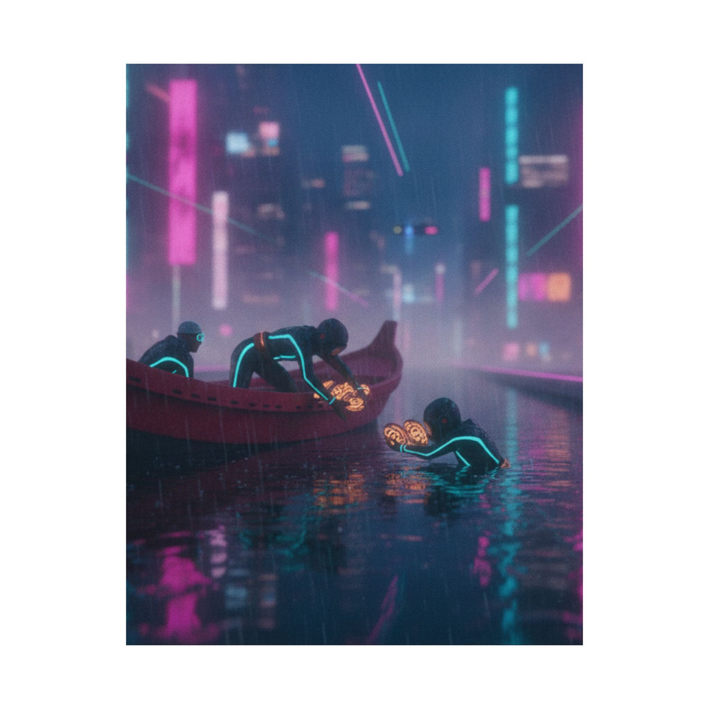 Neon Noir — Seishu Awabi-Tori No Zu — Matte Poster