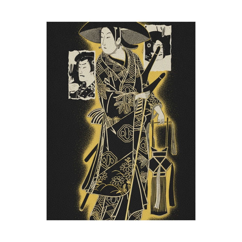 Streetwear Collage — The Actor, Arashi Otohachi, 1695–1769 In An Unidentified Role — Matte Poster