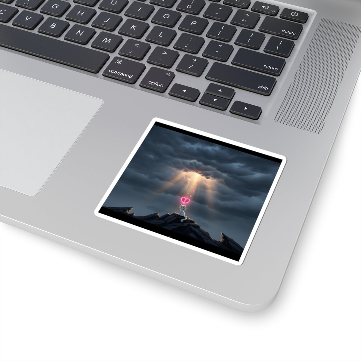 Dramatic Storm — Cat — Kiss-Cut Sticker