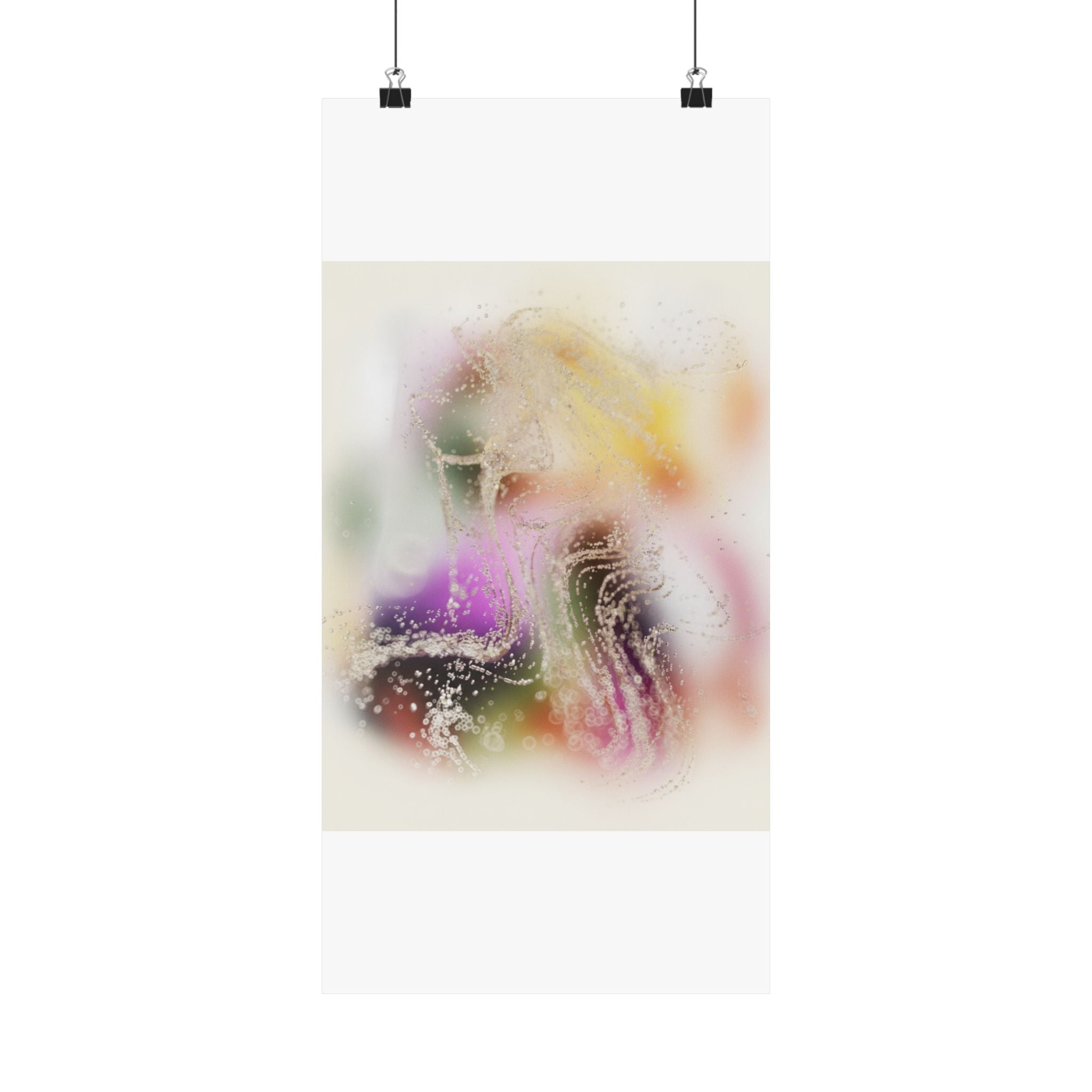 Dreamy Blurred Colour Cloud Abstract Art Poster