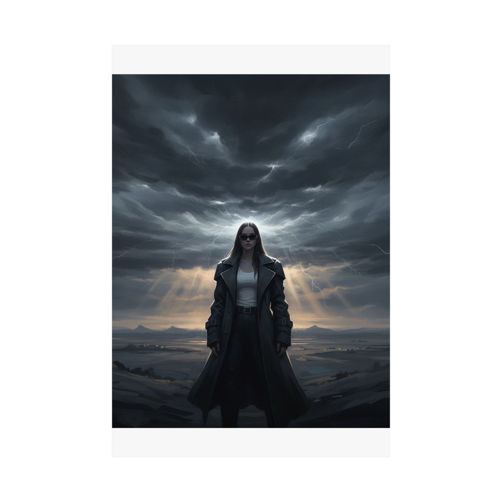Dramatic Storm — Person — Matte Poster