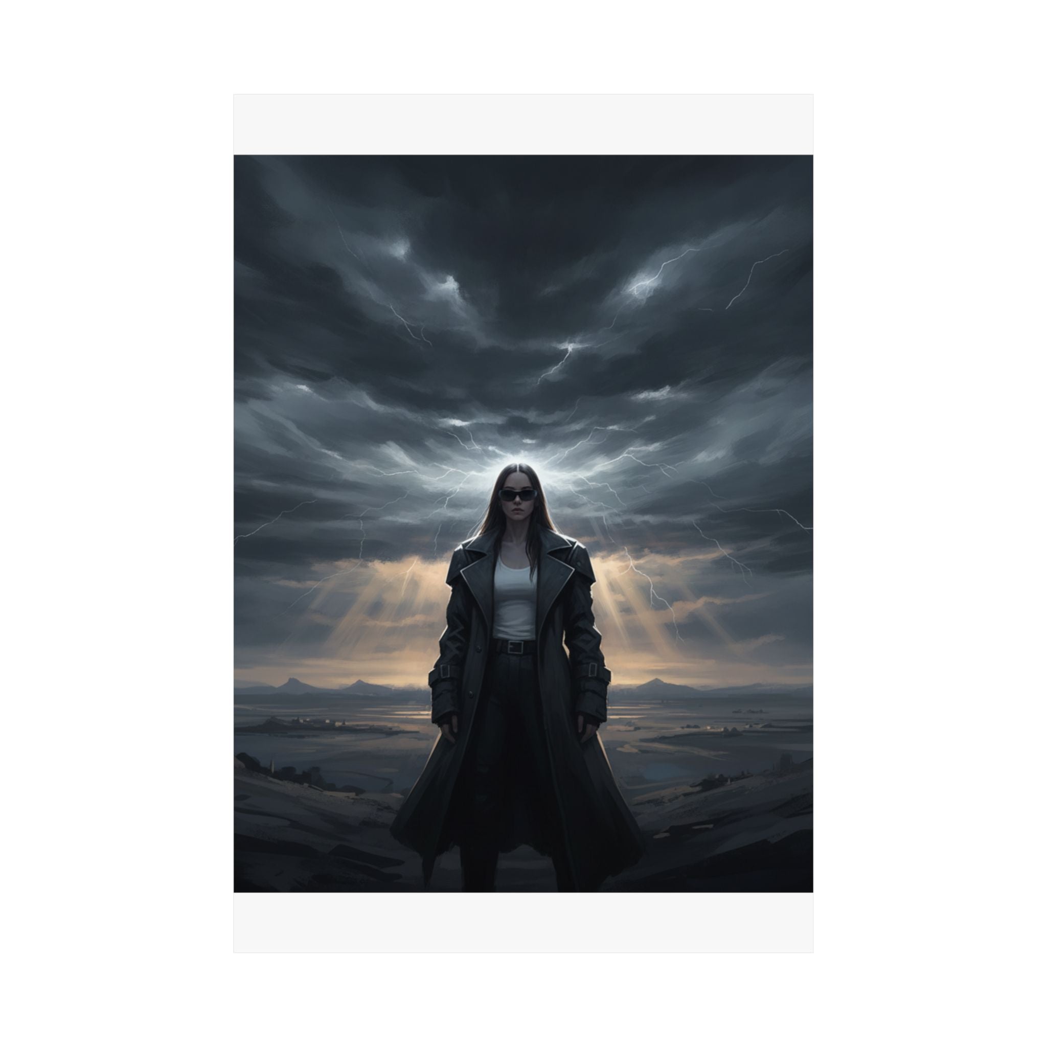 Dramatic Storm — Person — Matte Poster