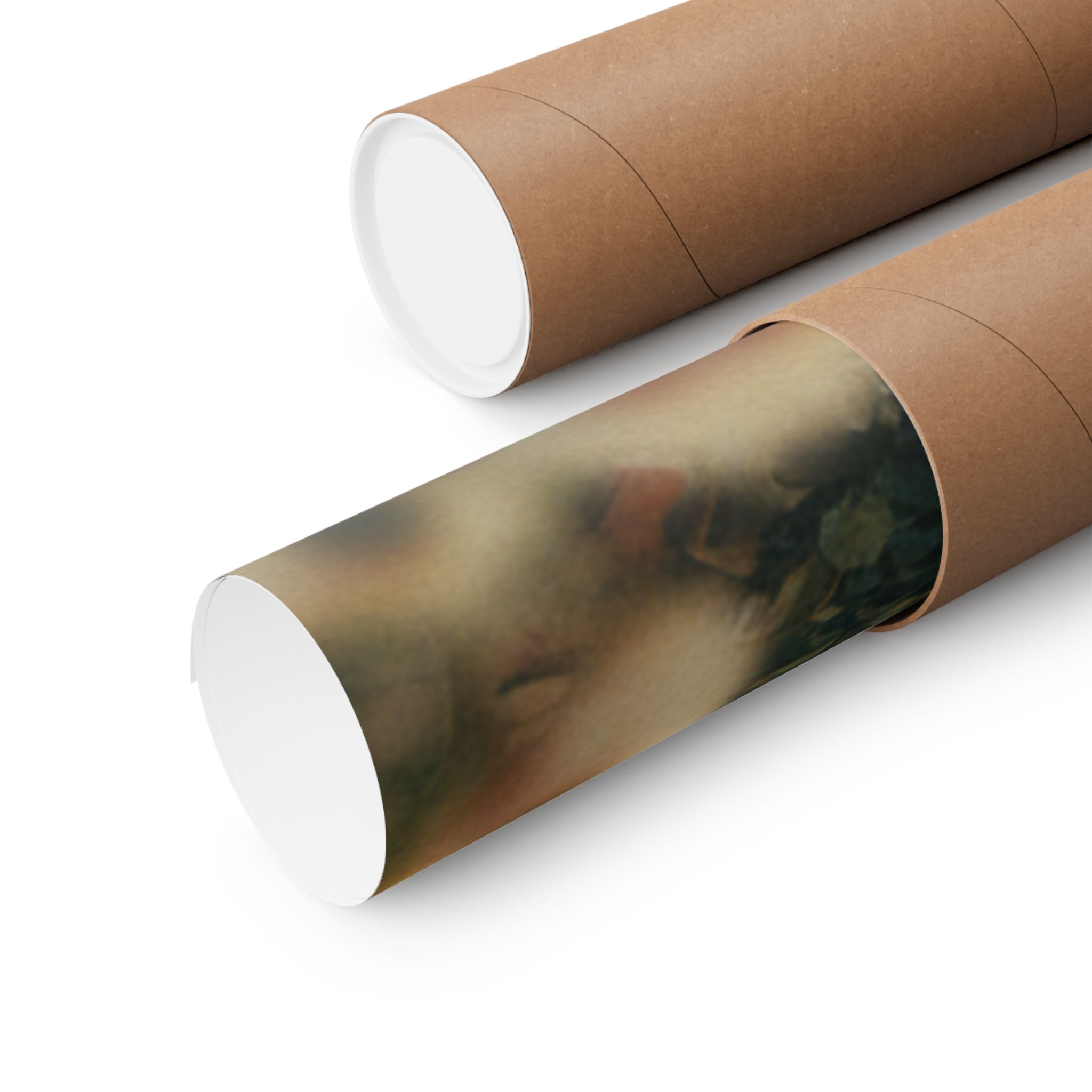 Scenic Nature — Courtesan With Book And Hair-Pin — Matte Poster