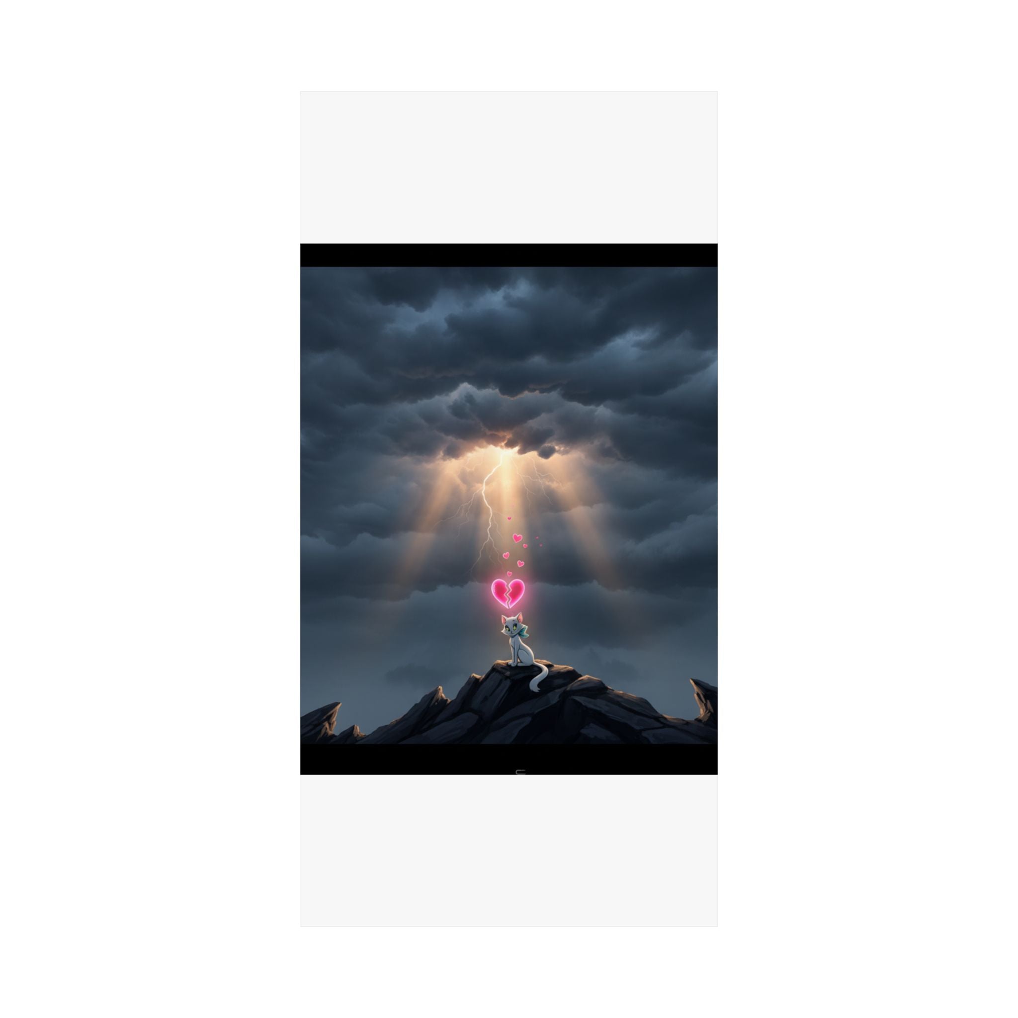 Dramatic Storm — Cat — Matte Poster