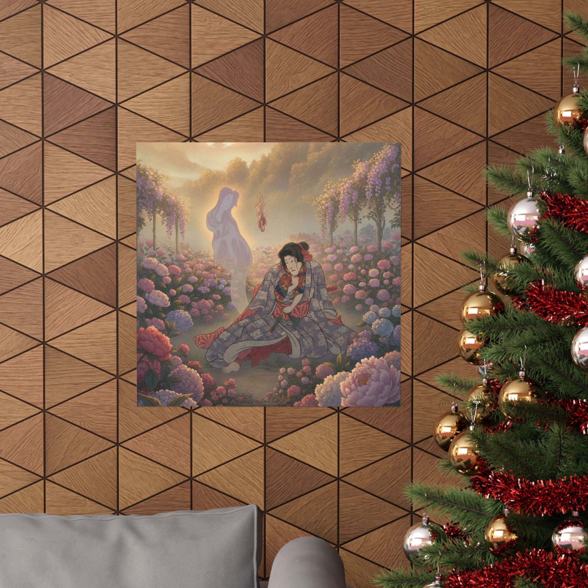 Scenic Nature — Toriyama Akinari Terutada With Ghost; (The Lavender Chapter) — Matte Poster