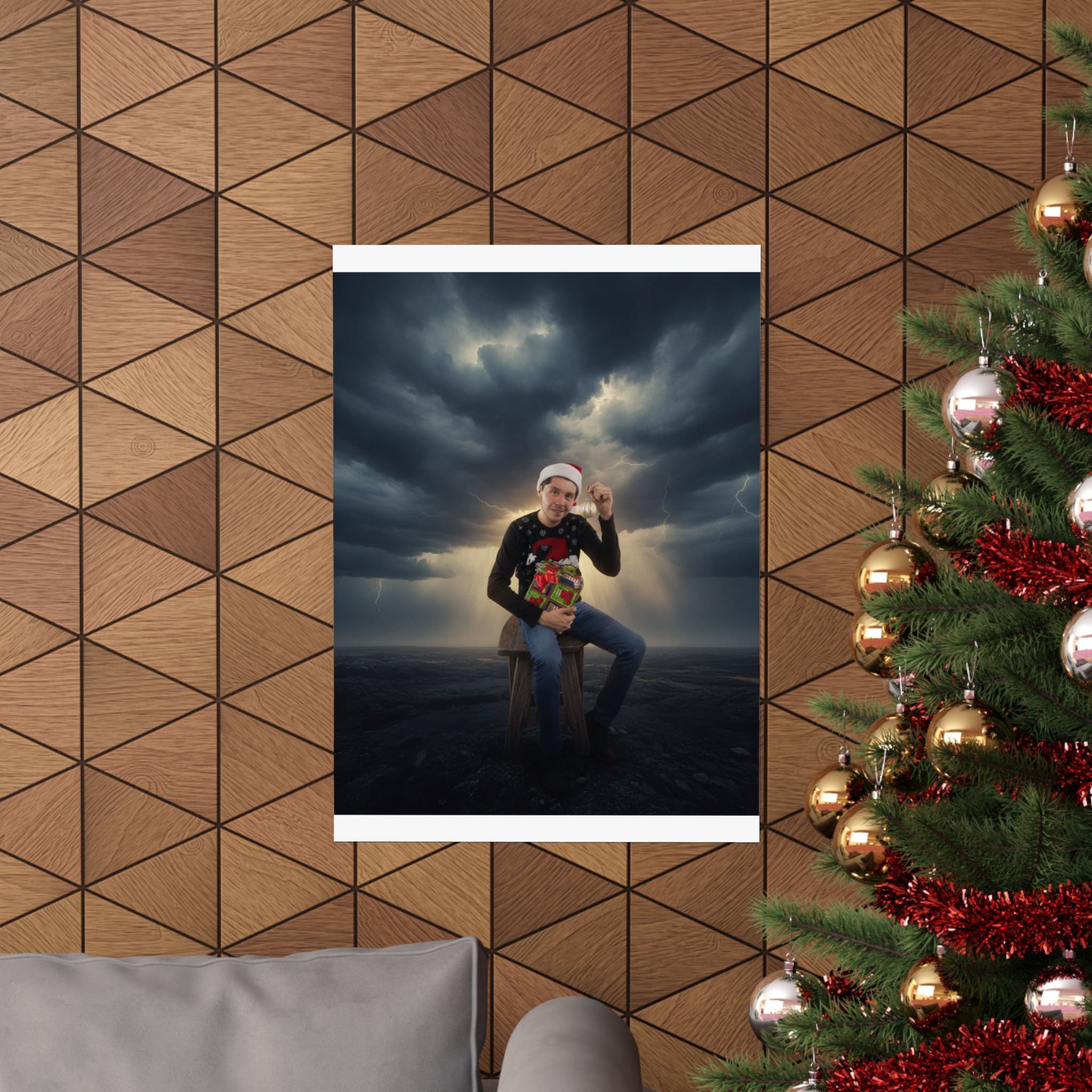 Dramatic Storm — Person — Matte Poster