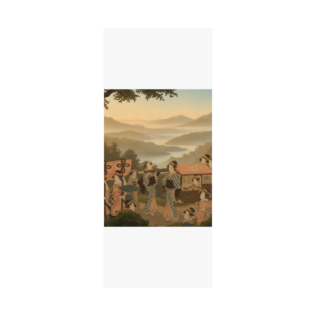 Scenic Nature — Promenade Of Famous Beauty Escorted By Many Female Attendants — Matte Poster