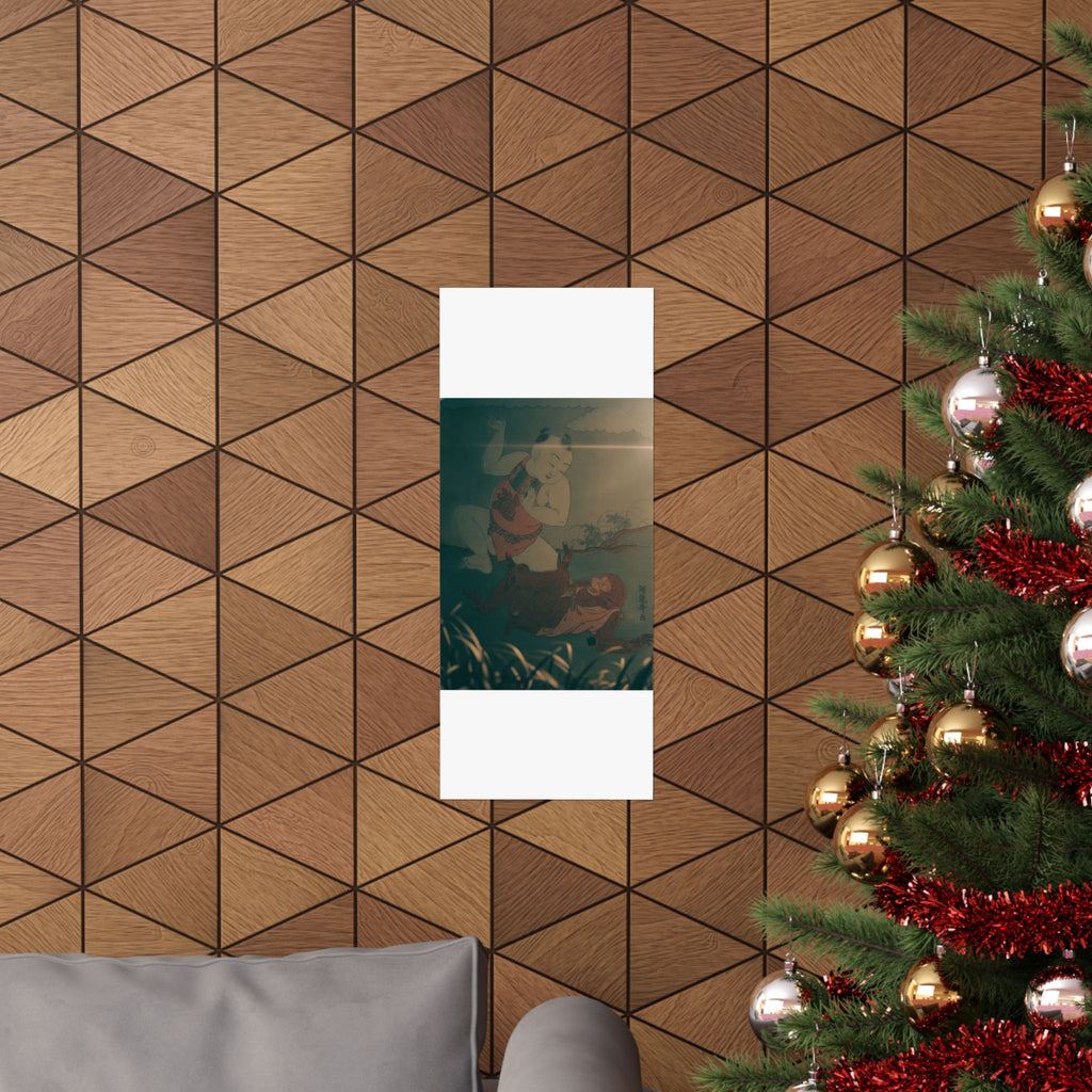 Cinematic — Boy And Monkey Playing — Matte Poster