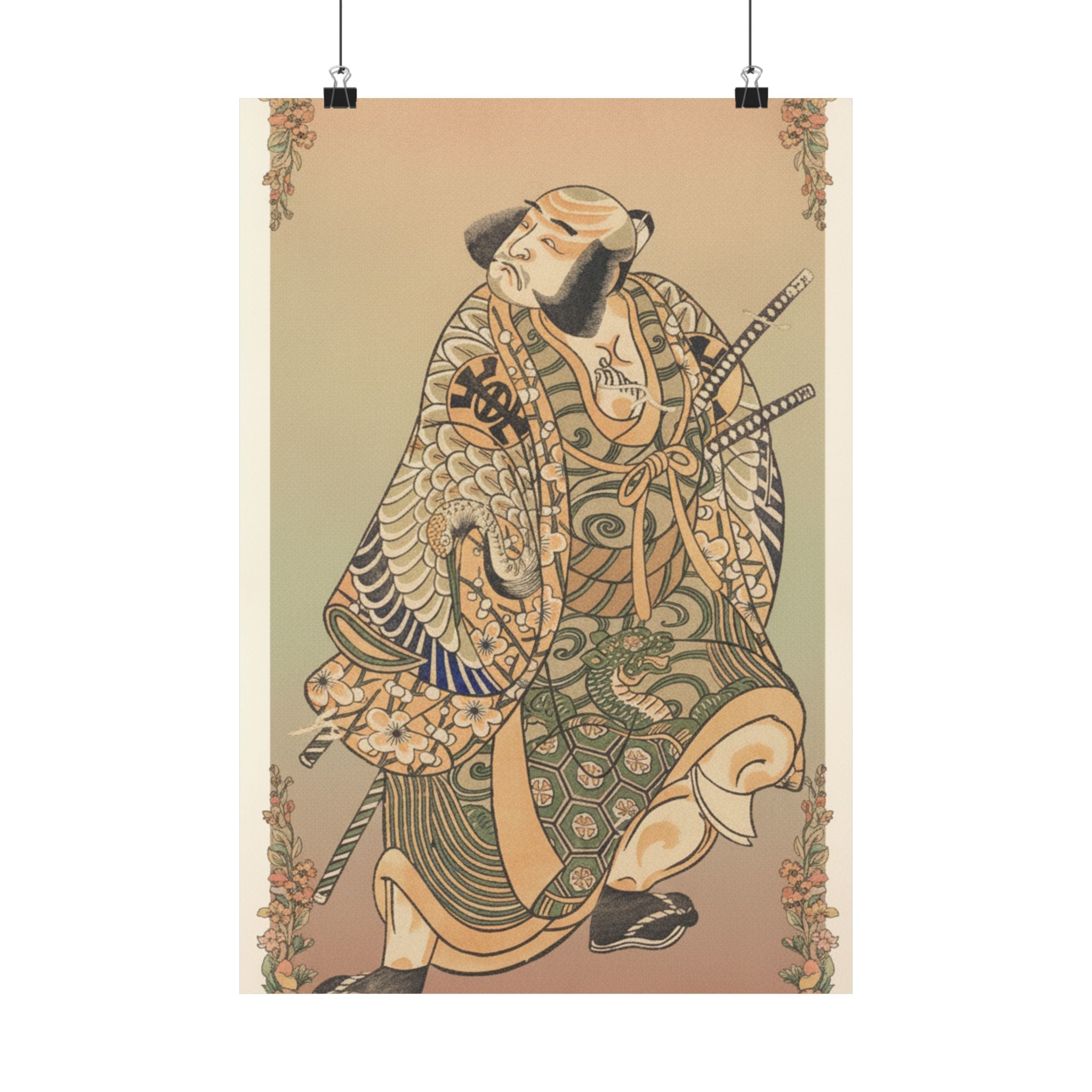 Affirmation — The Actor Nakamura Nakazo As A Warrior — Matte Poster