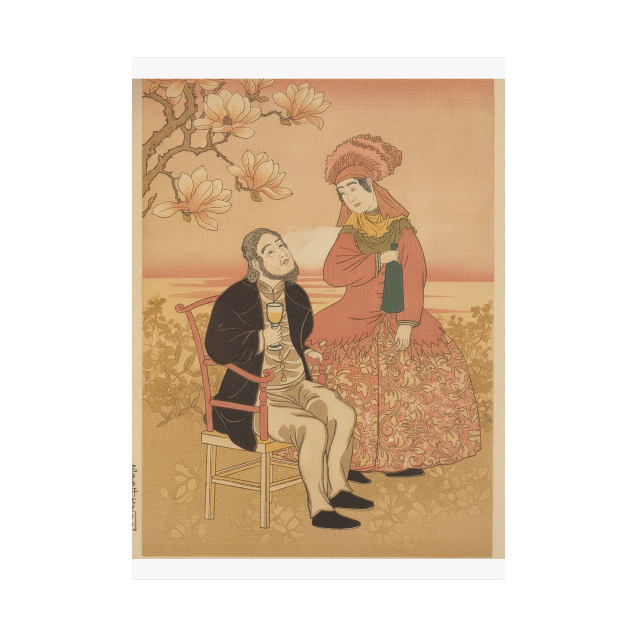 Southern Sunset — France, From The Series Pictures Of People From Foreign Lands (Gaikoku Jinbutsu  — Matte Poster