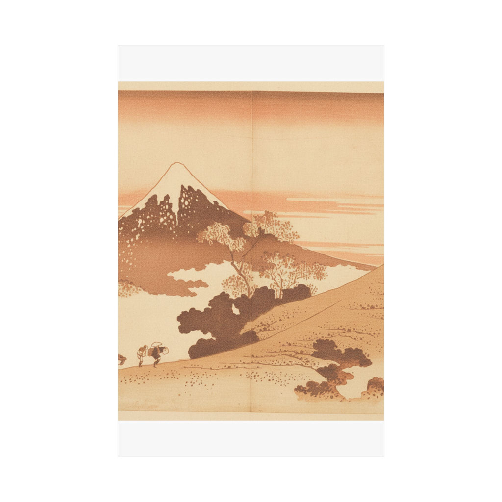 Southern Sunset — Fuji From Inume (?) Pass — Matte Poster
