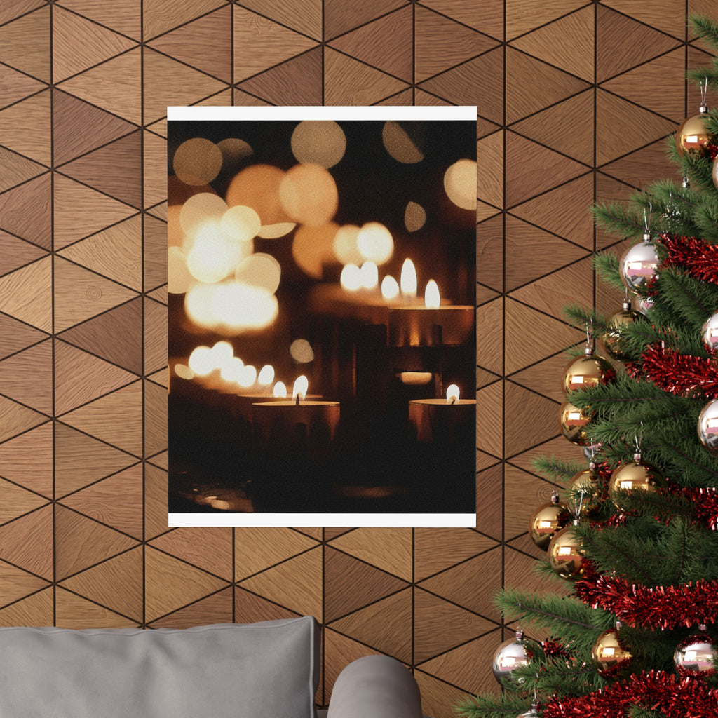 Southern Sunset — Candle — Matte Poster