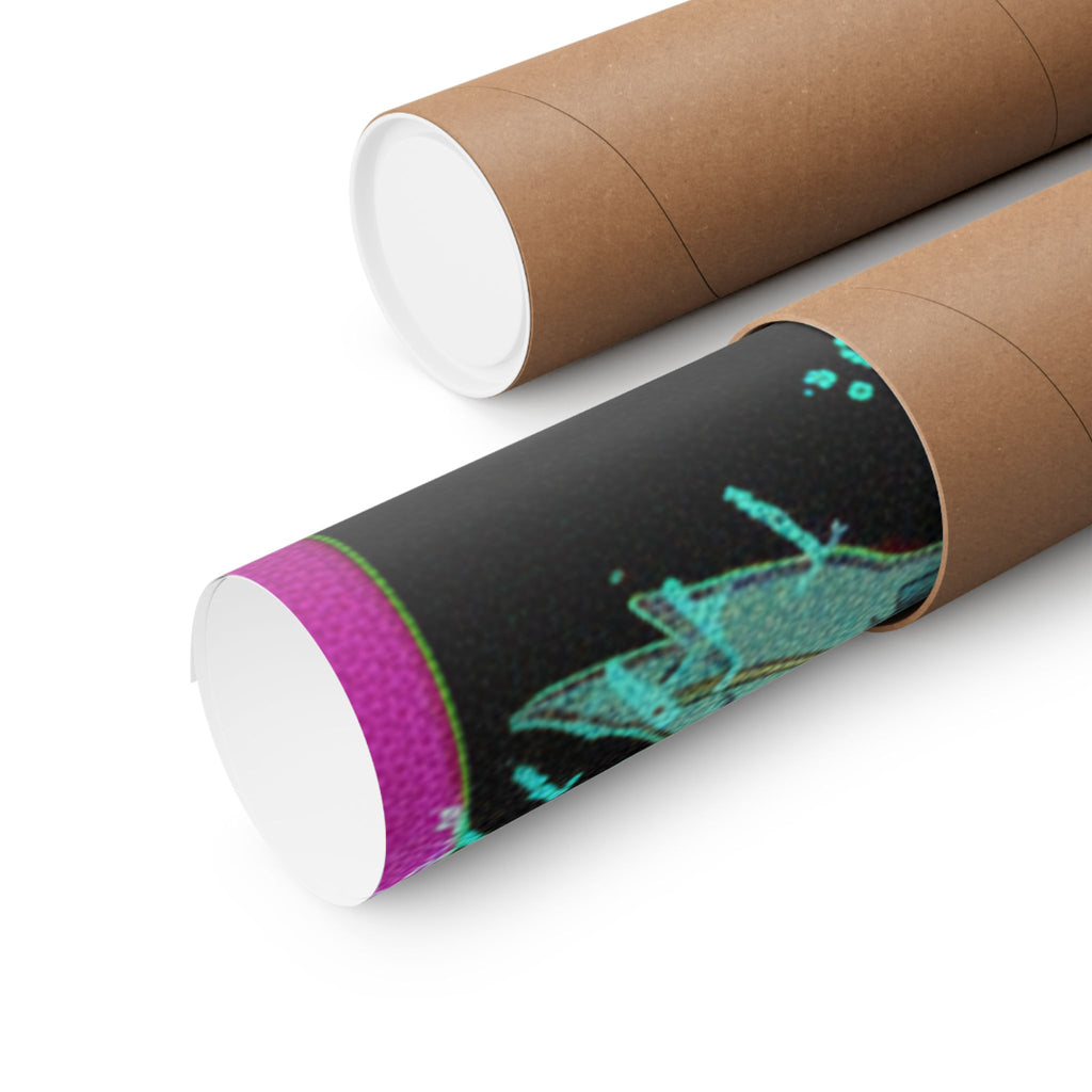 Glitch Culture — Female Warrior In Armor — Matte Poster