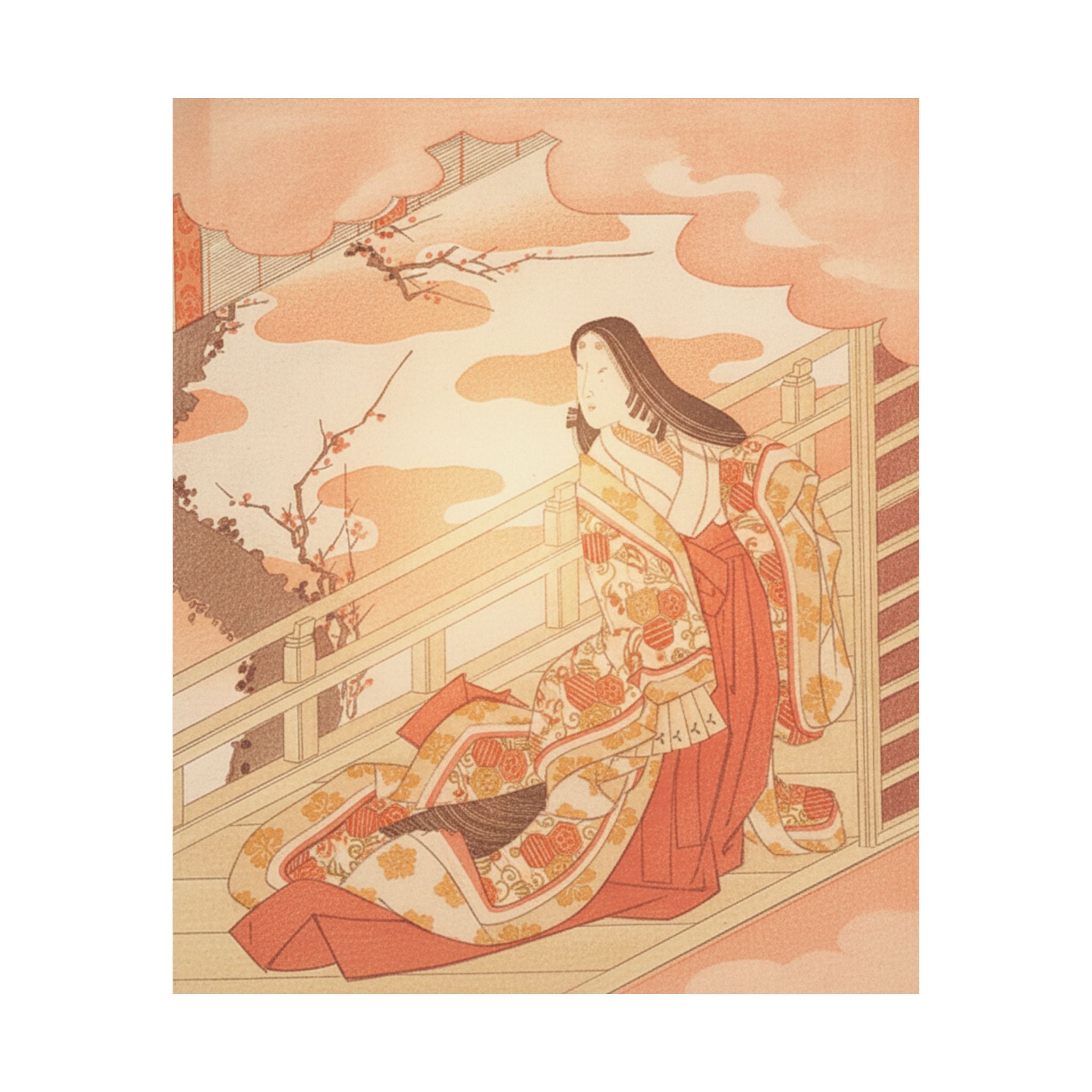 Southern Sunset — Court Lady Praising The Plum Blossom — Matte Poster