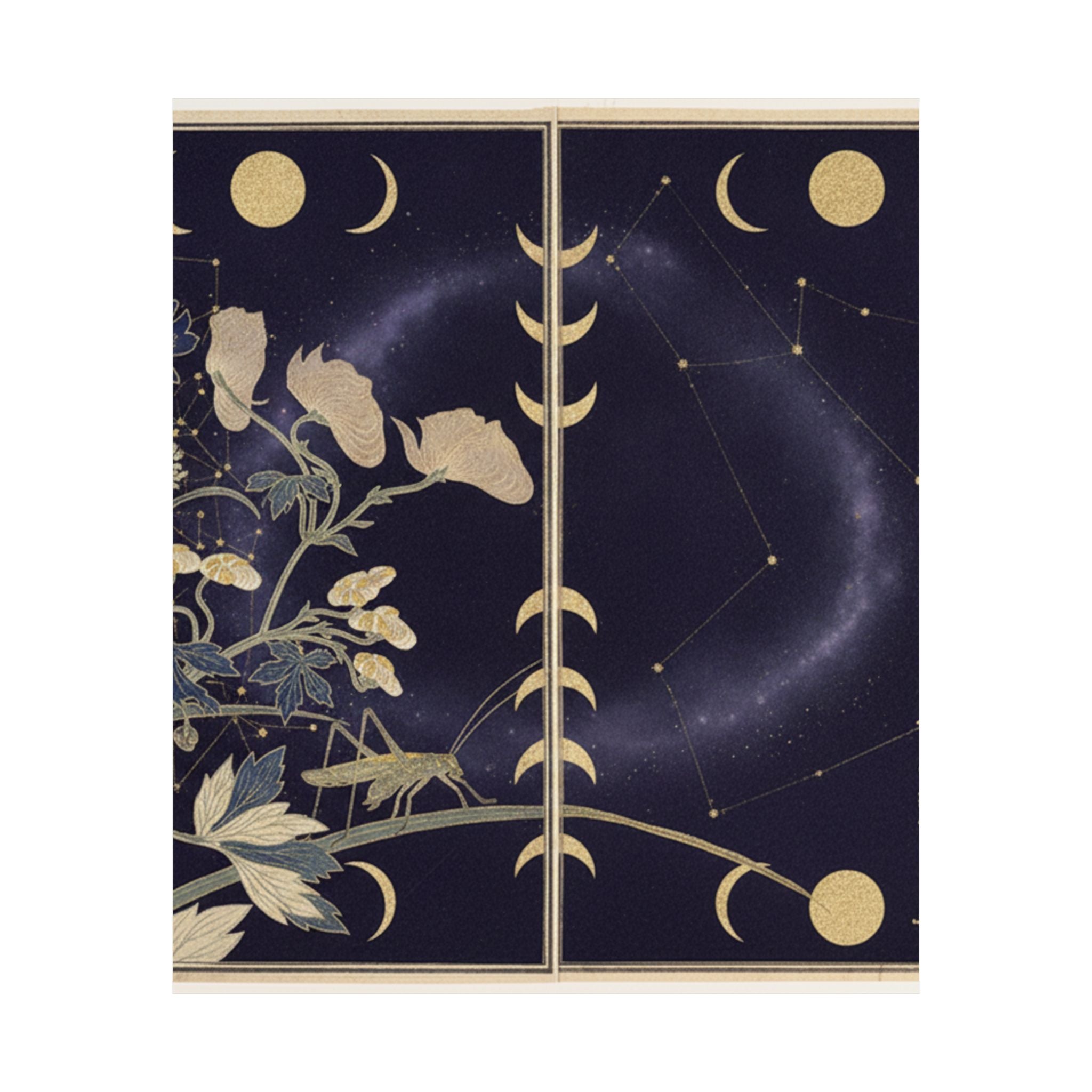 Celestial — Katydid (Umaoi-Mushi); Centipede, (Mukade), From The Picture Book Of Crawling Cr — Matte Poster