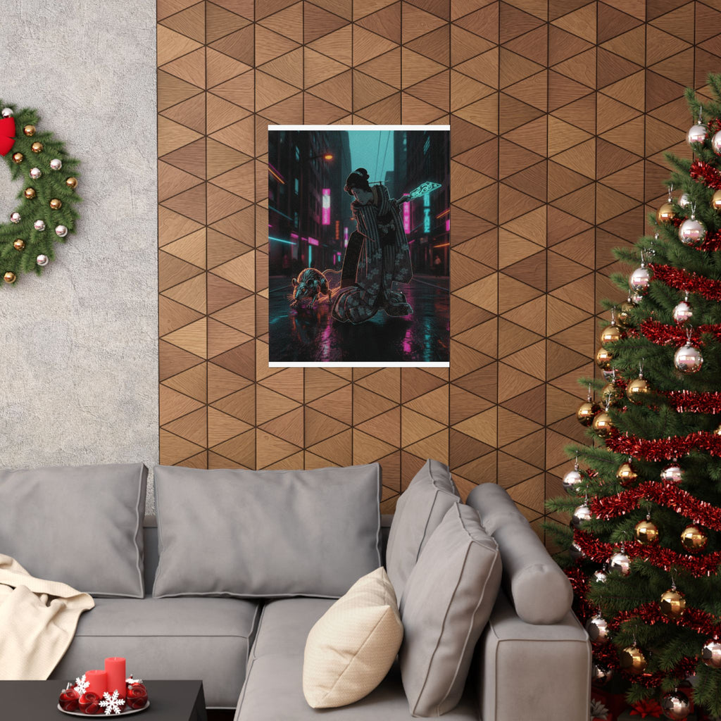 Fast Furious — New Year Greeting Card For "Rat" Year — Matte Poster