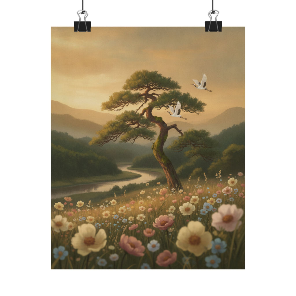 Scenic Nature — Picture Book Of Amusements Of The Eastern Capital (Ehon Azuma Asobi) — Matte Poster