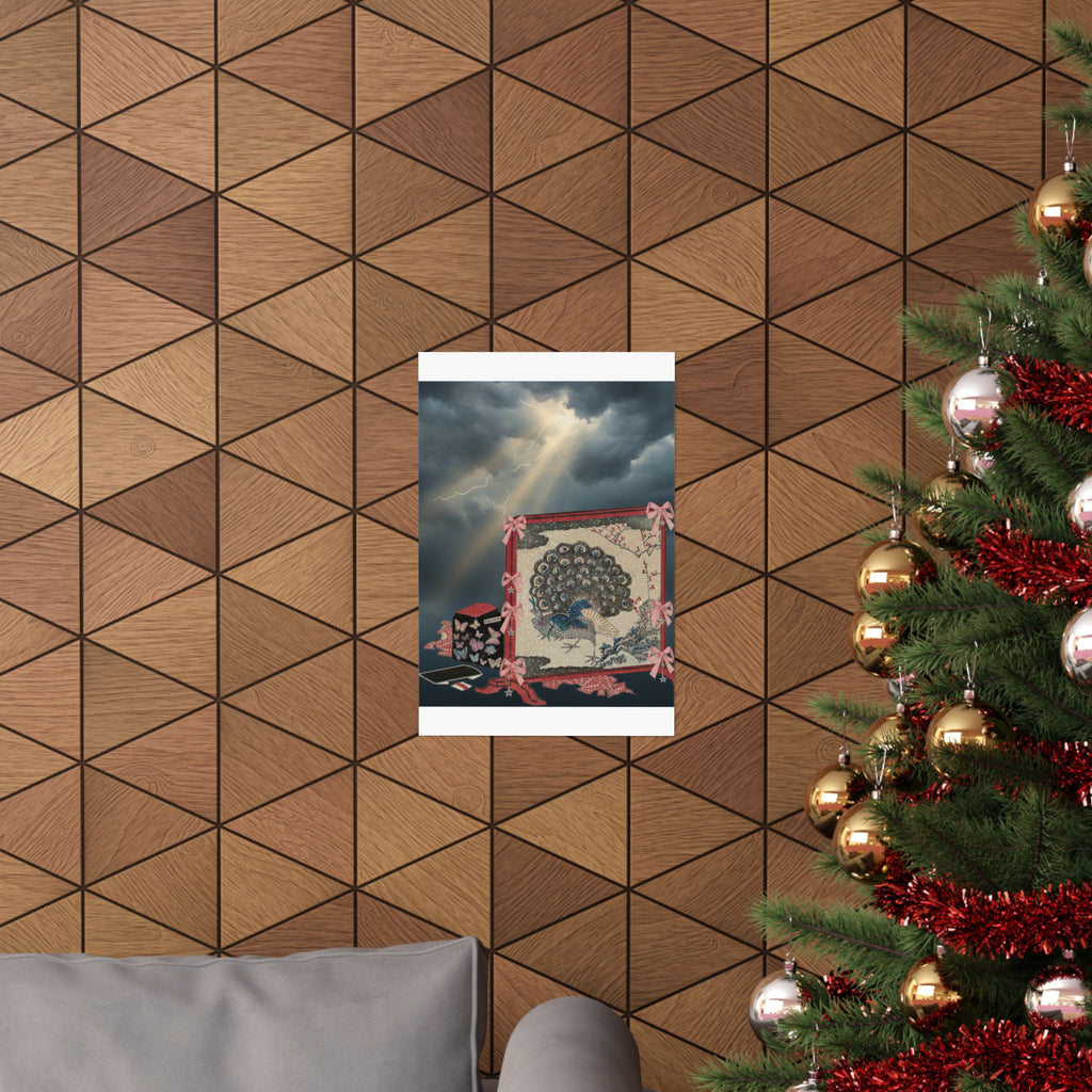 Dramatic Storm — Screen And Lady'S Work-Box — Matte Poster