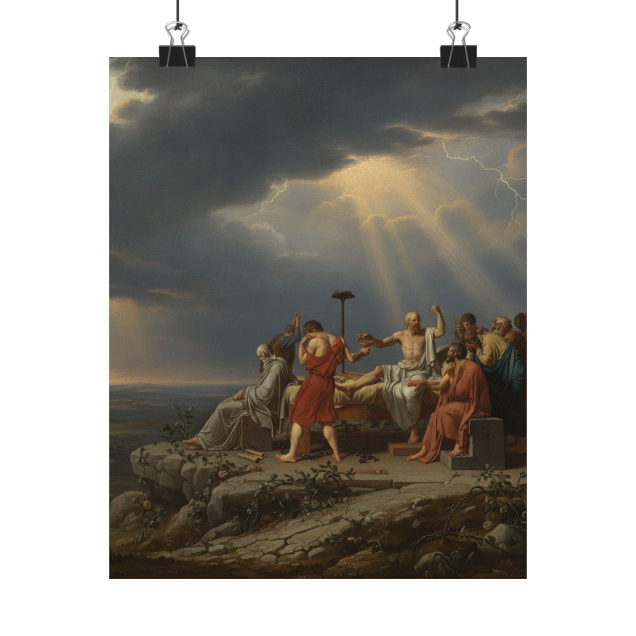 Dramatic Storm — Person — Matte Poster