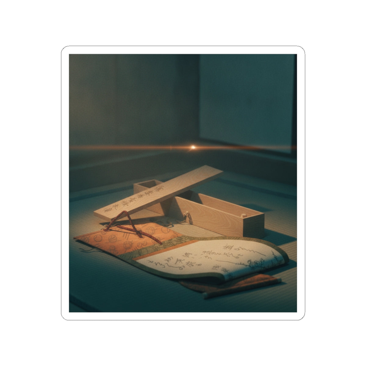 Cinematic — Kakemono And Its Box — Kiss-Cut Sticker