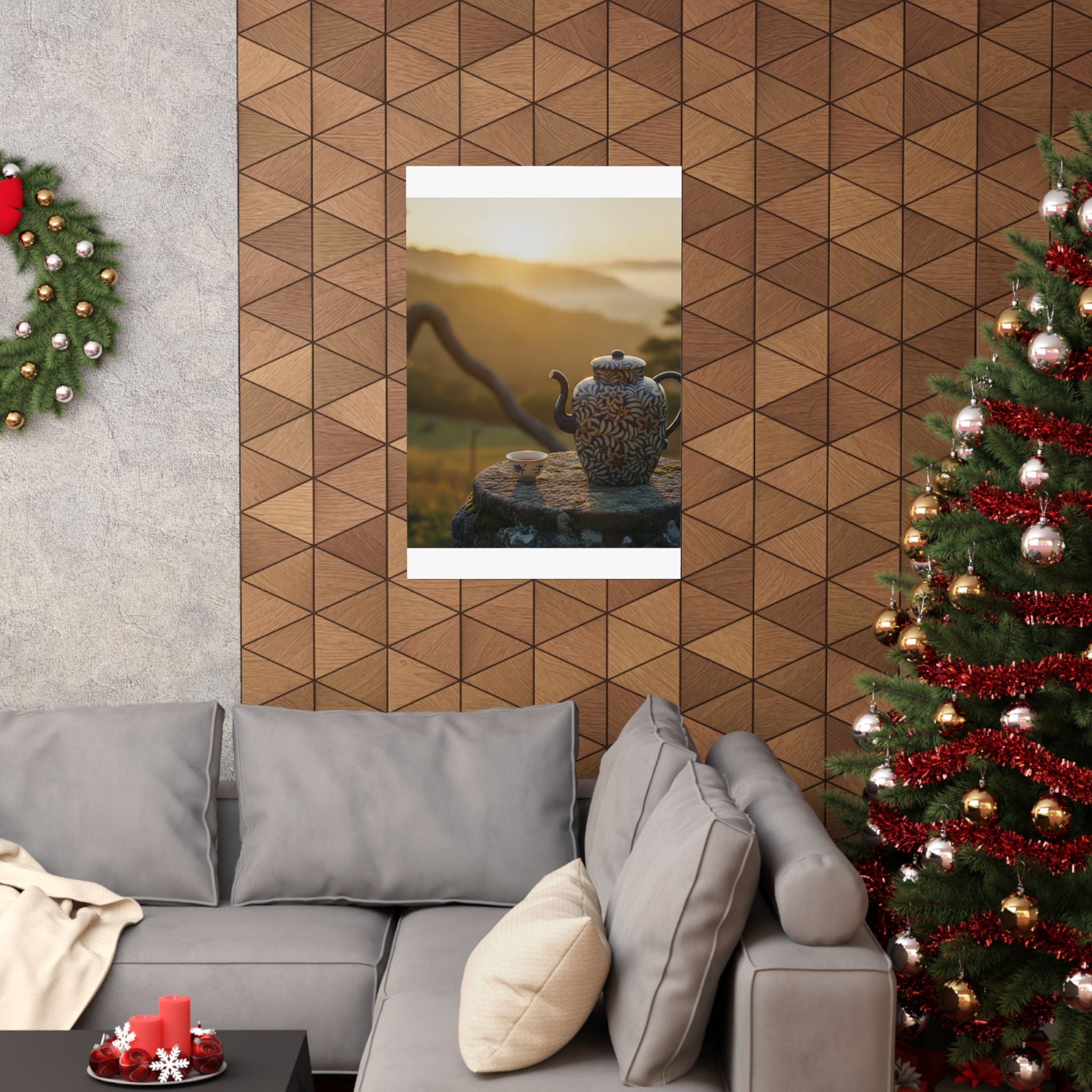 Scenic Nature — Wine Pot And Cup — Matte Poster
