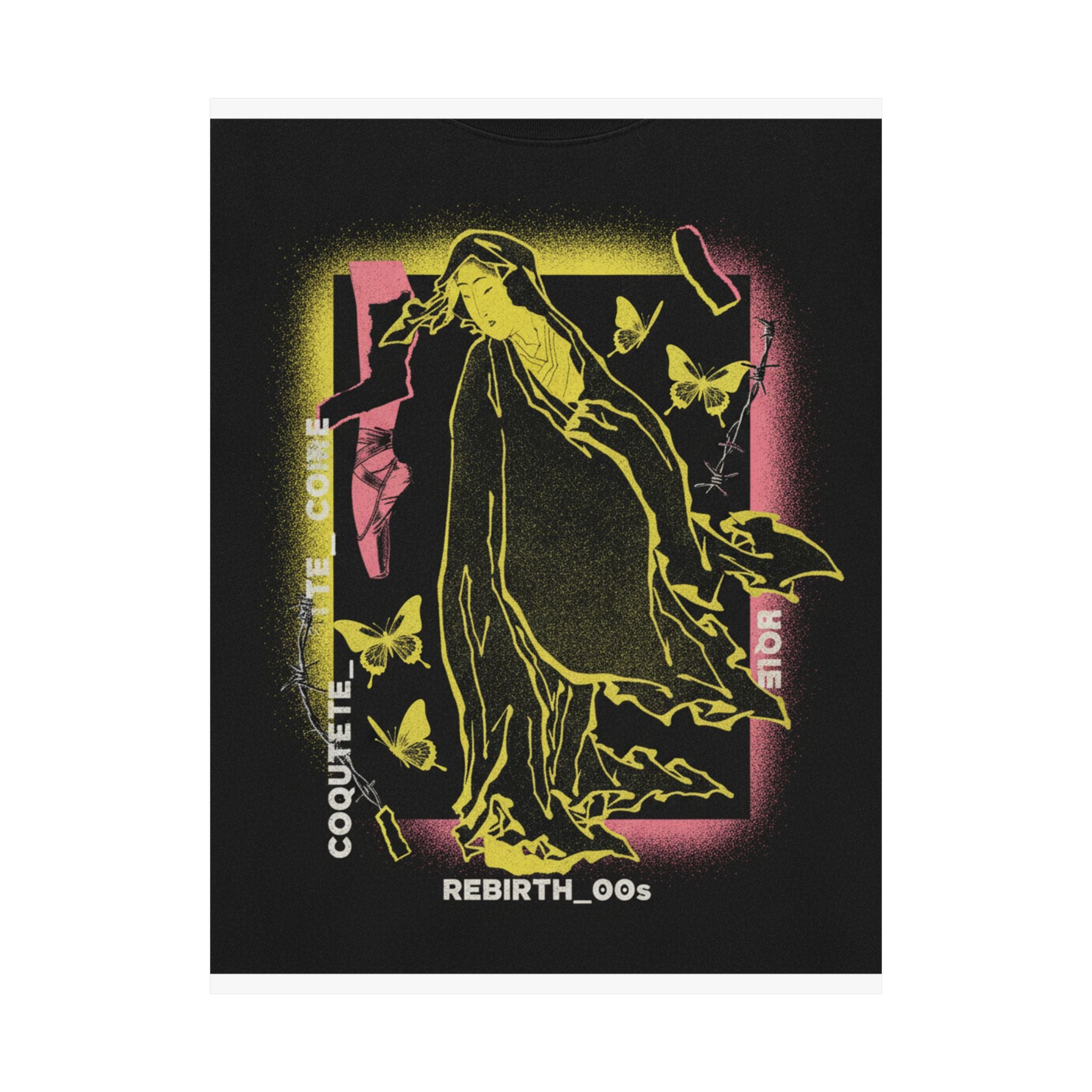 Streetwear Collage — Onna No Daruma — Matte Poster