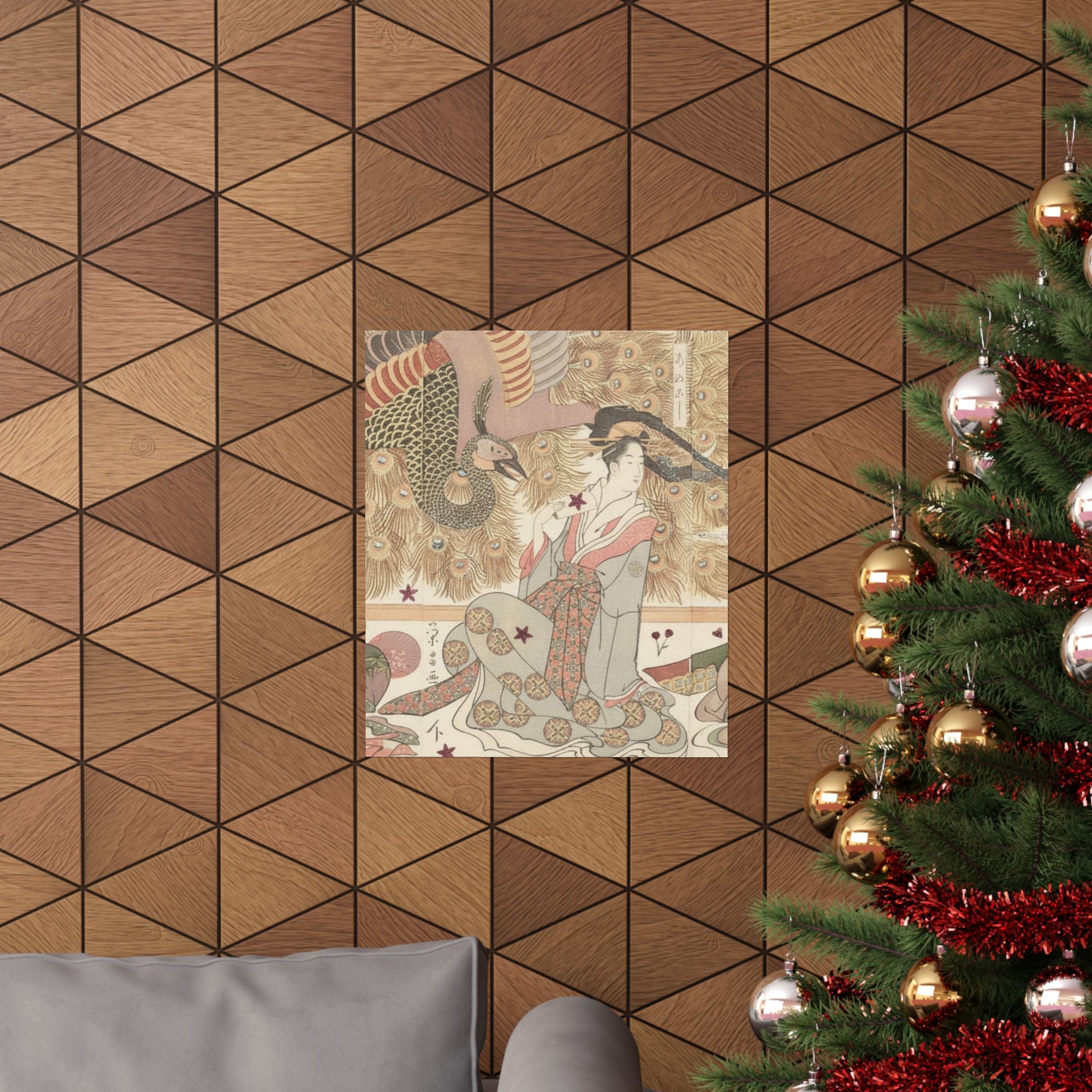 Botanical — Interior Of The House Called Ōgiya — Matte Poster