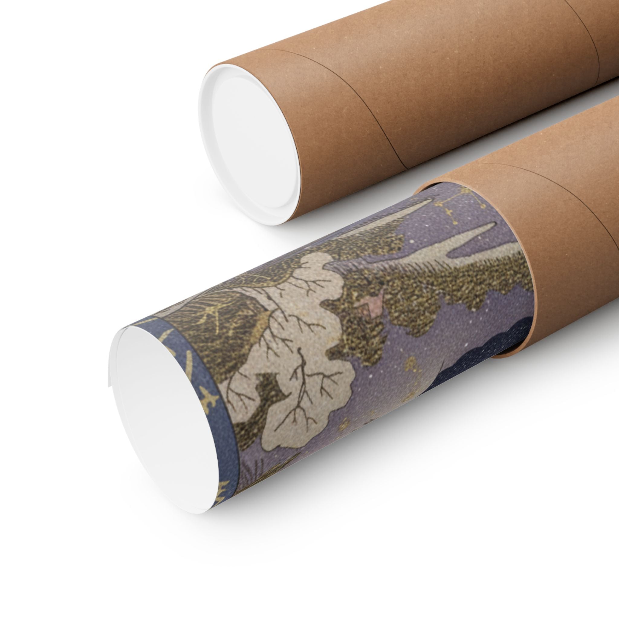 Celestial — Surimono In Shape Of Small Twofold Screen — Matte Poster