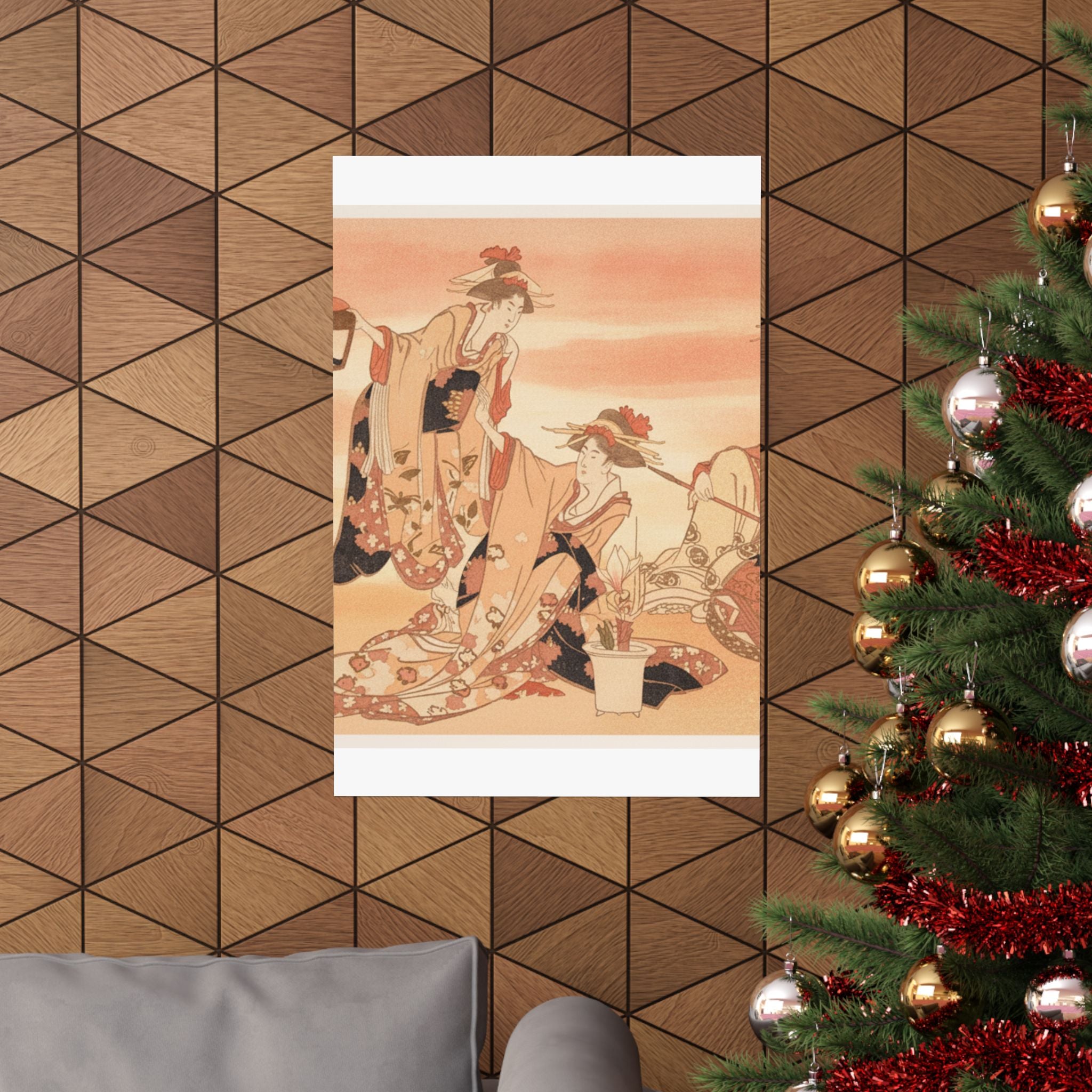 Southern Sunset — Three Young Ladies Visiting Together — Matte Poster