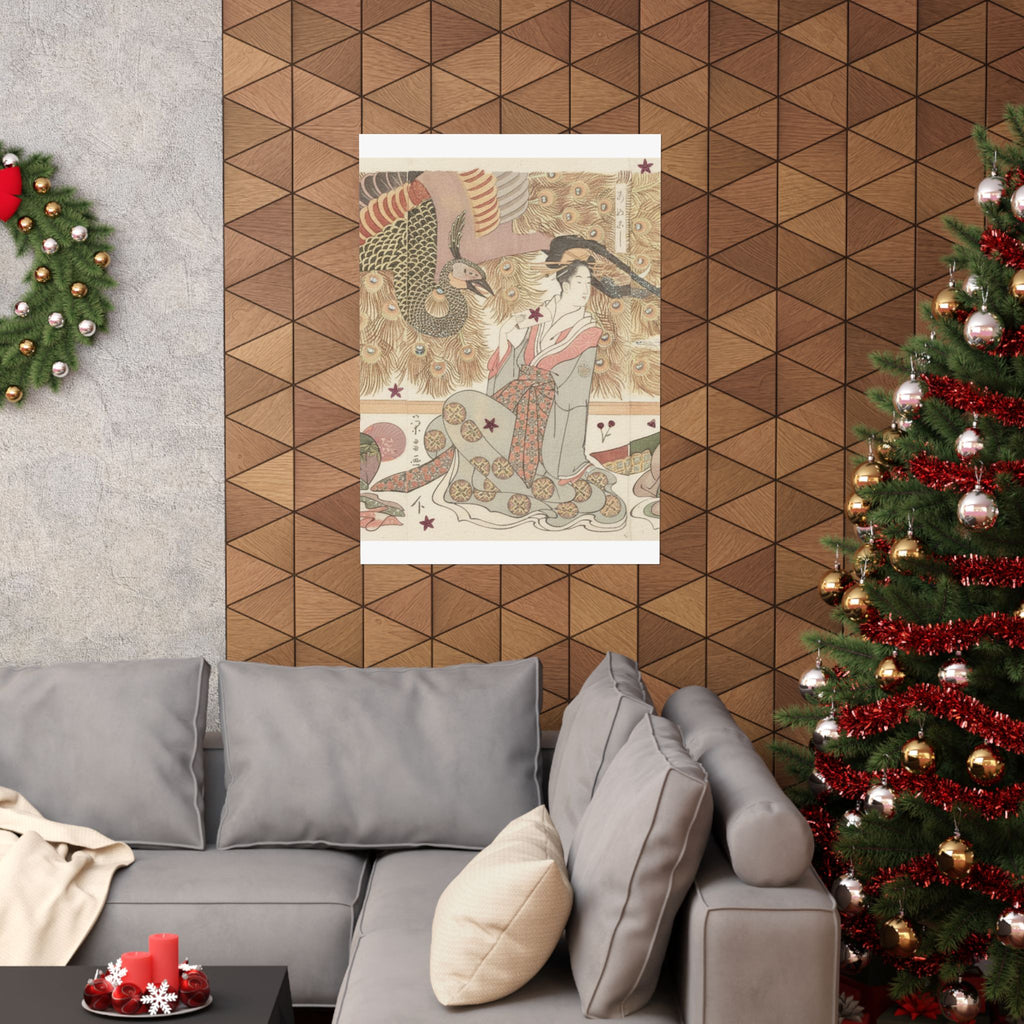 Botanical — Interior Of The House Called Ōgiya — Matte Poster