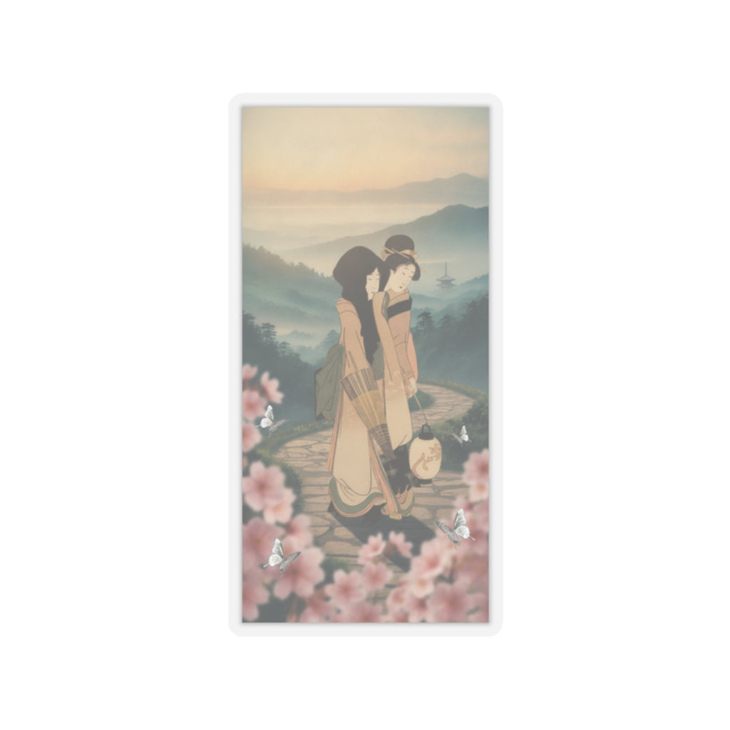 Scenic Nature — “Geisha” From The Series Three Amusements Of Contemporary Beauties (Tōsei Bijin  — Kiss-Cut Sticker